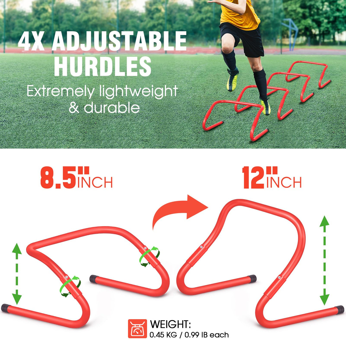 X UMEUS Agility Ladder Speed Training Equipment Set 20ft - X-UMEUS Official Imagery - 5