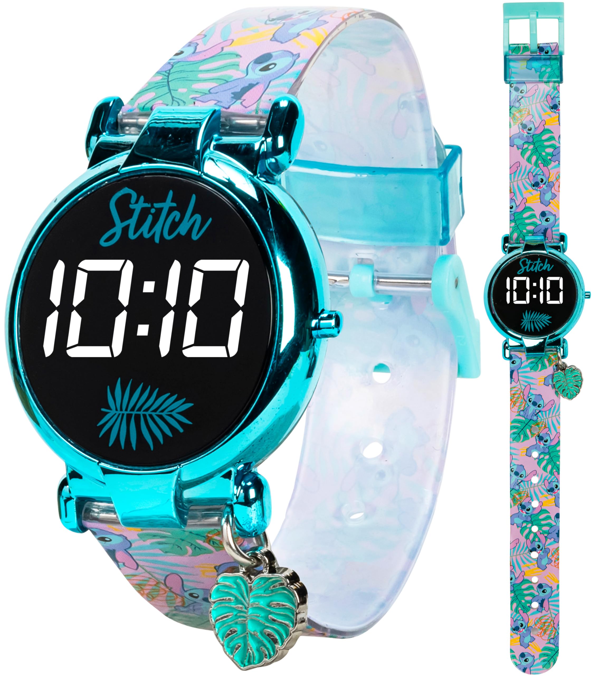 Accutime Kids Disney Lilo and Stitch Blue Digital LED Quartz Childrens - View 1