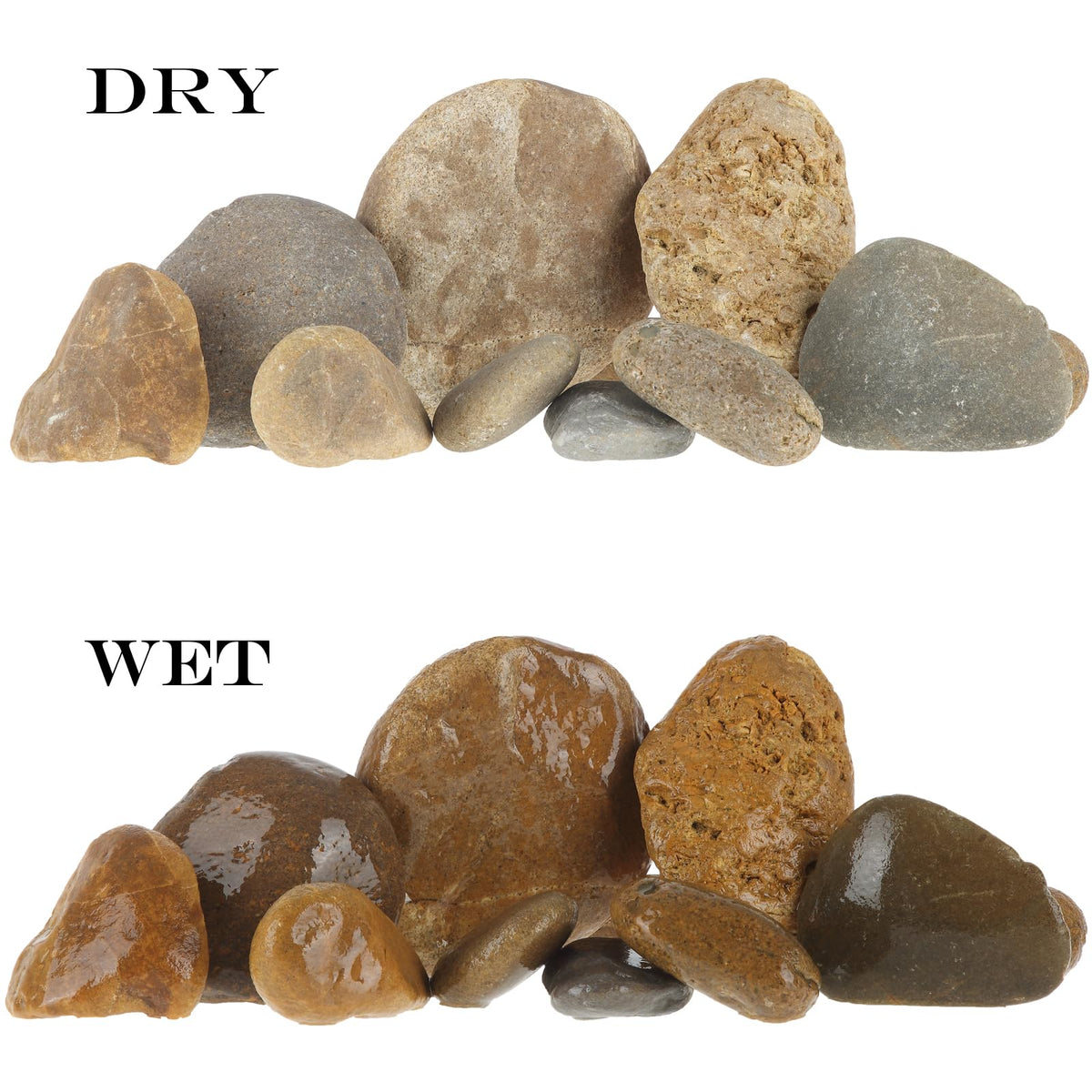 Large River Rocks Aquarium Pebbles Rocks Fish Tank Stones - KYELERFUN Official Imagery - 4