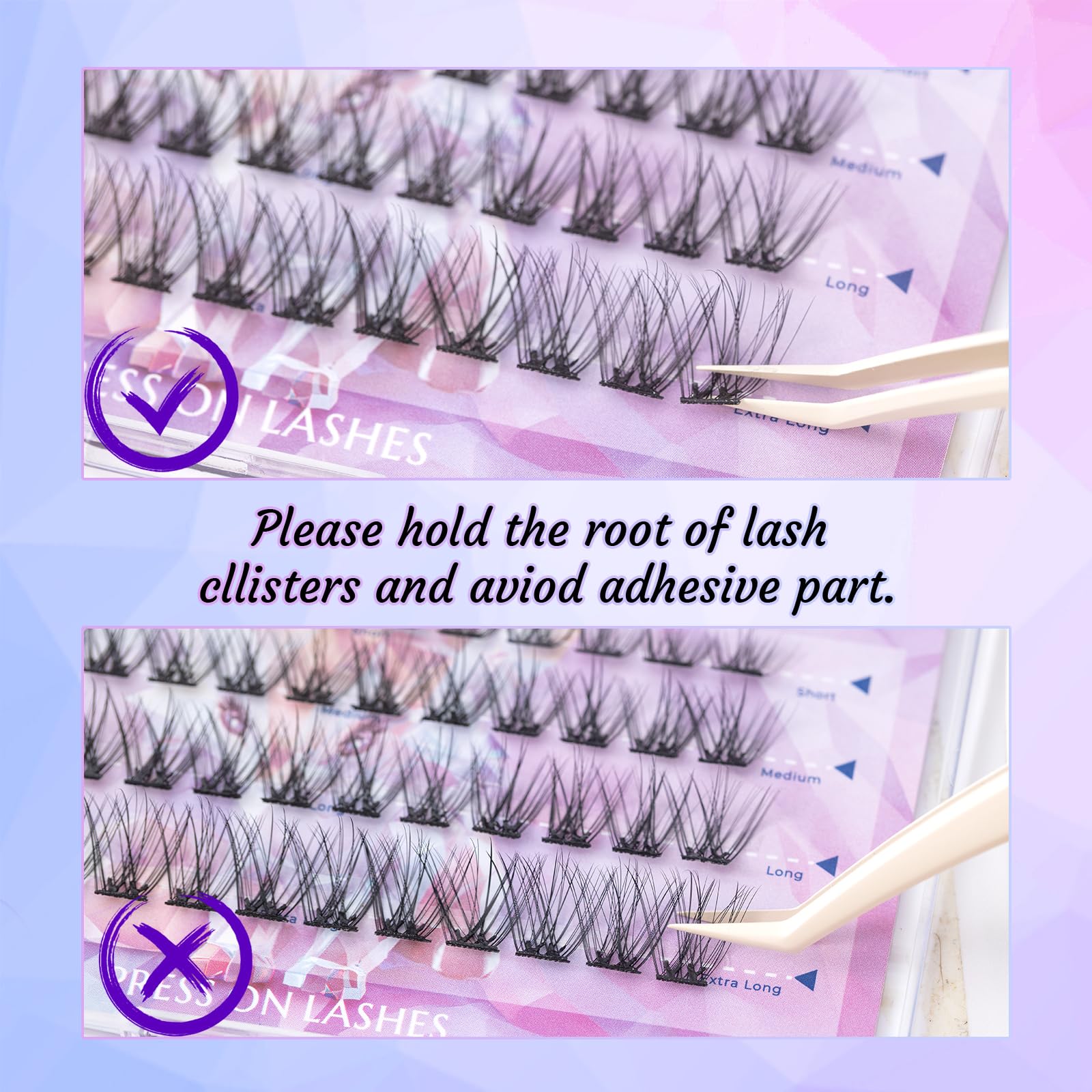 GOLLEE Self Adhesive Eyelashes 10-16mm | No Glue Needed Pre-Glued Lash - View 10
