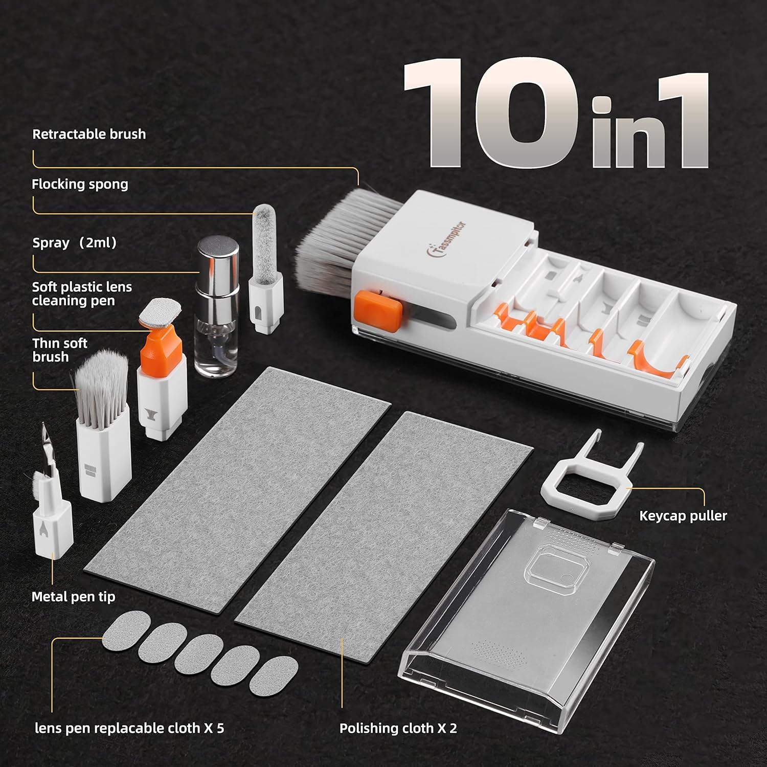 Tassmpitor All-in-1 Keyboard Cleaner Laptop Cleaning Kit,Computer by Tassmpitor - Angle View 7