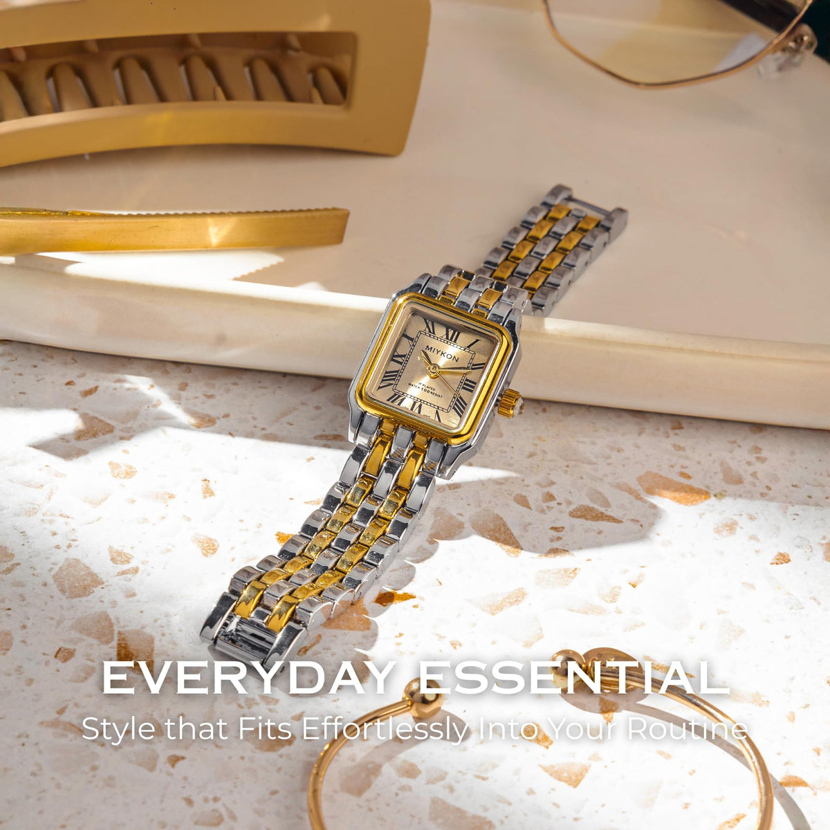 Miykon Womens Square Dainty Vintage Jewelry Bracelet Watch - Miykon Official Imagery - 5