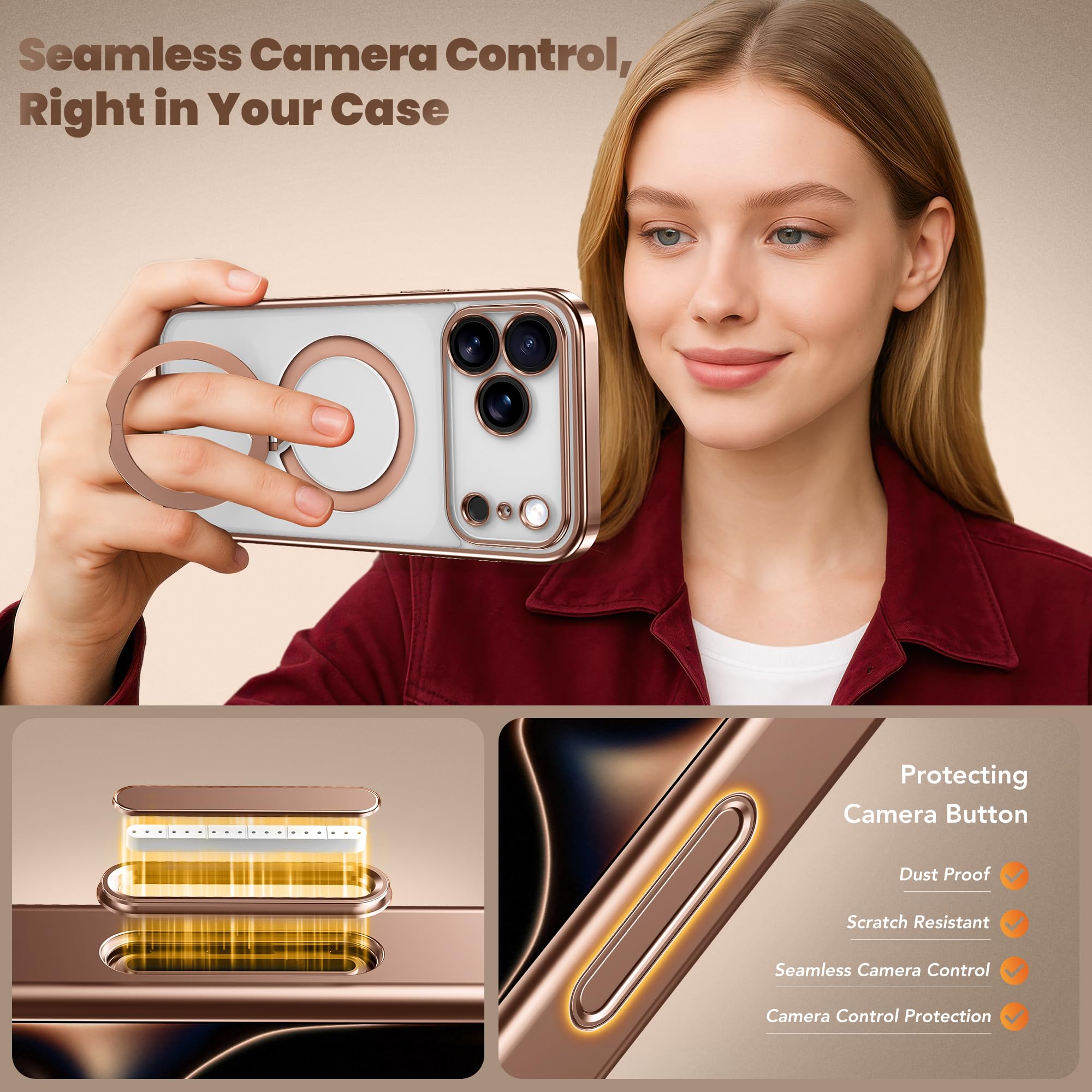 GolbinBox for iPhone 17 Pro Case with 360 Spin Magnetic - GolbinBox Official Imagery - 7