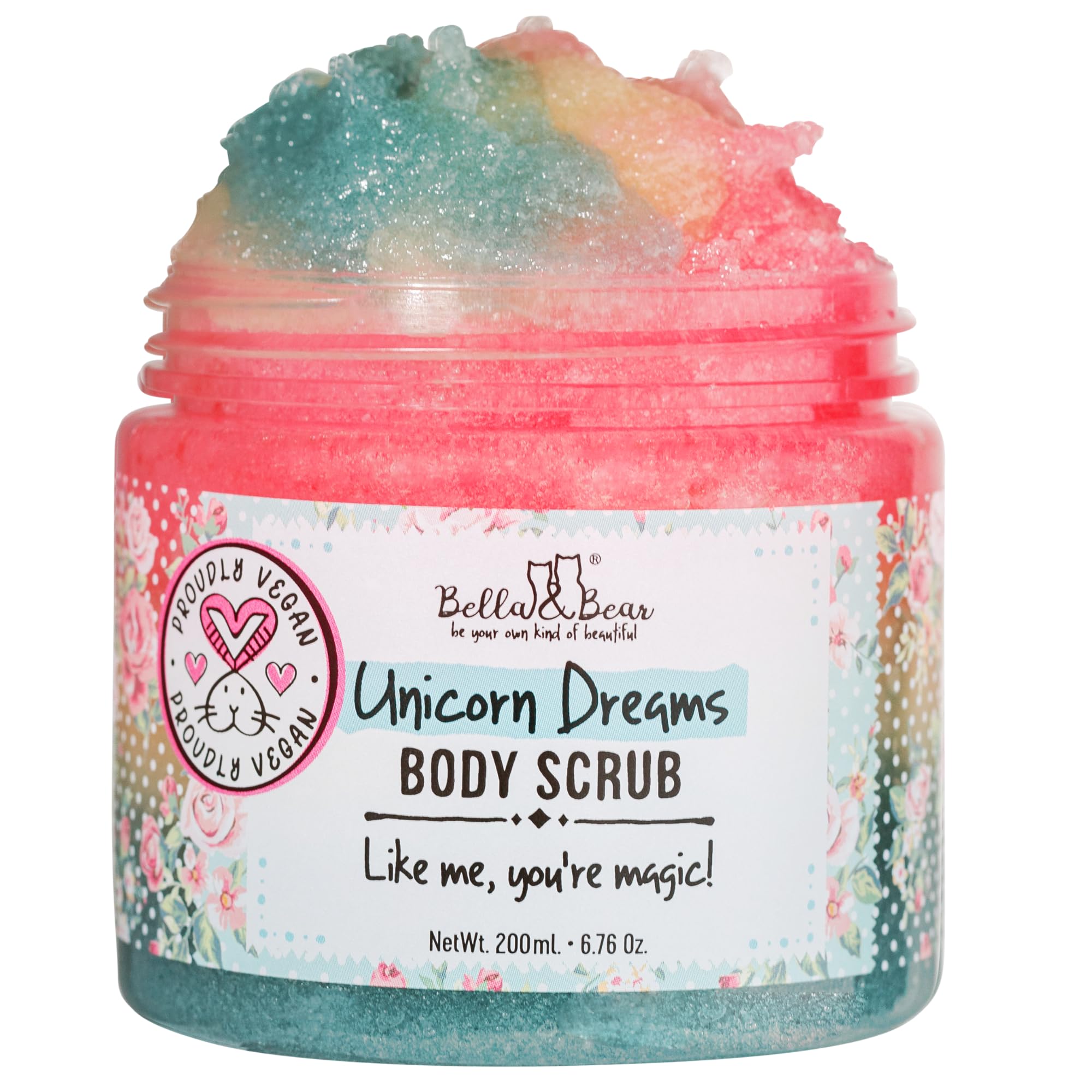 Bella and Bear Bella & Bear Unicorn Dream Body Scrub - Vegan & Cruelty Free & - Bella and Bear Official Product View 2