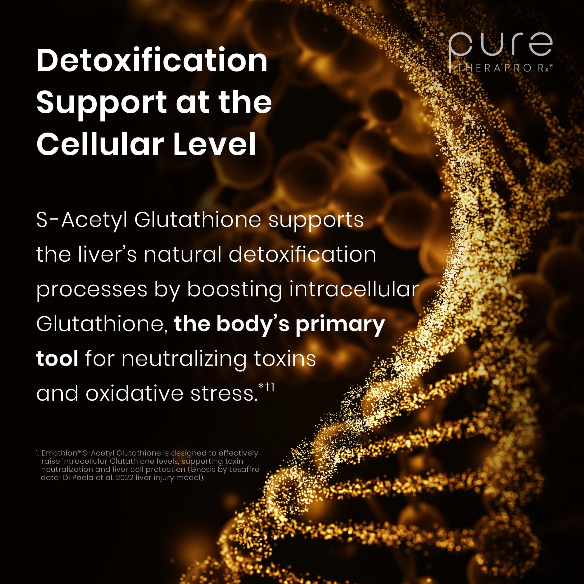 Pure Therapro Rx S-Acetyl Glutathione Capsules, 100 mg, EMOTHION, - Pure Therapro Rx Official Product View 7
