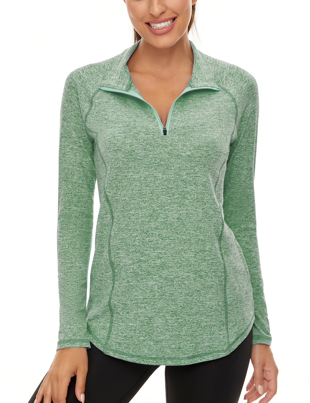 LURANEE Womens UPF 50 Long Sleeve 1 4 Zip Pullover Athletic - LURANEE Official Imagery - 8