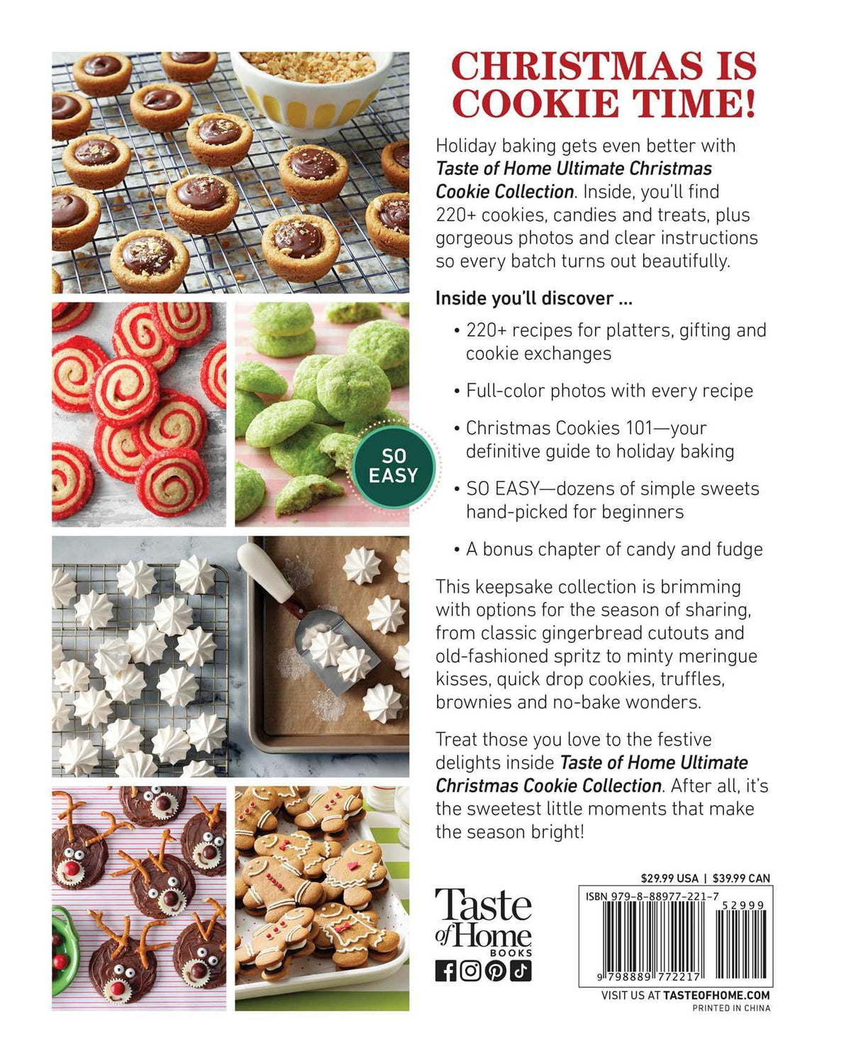 Taste of Home Ultimate Christmas Cookie Collection 220 - by               
		   Taste of Home     
       			(Editor) 
       	             Format: Hardcover Official Imagery - 3