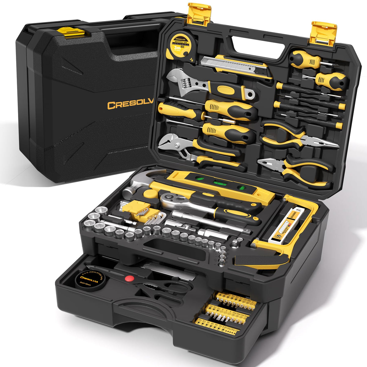 328 Piece Tool Kit for Home Hand Repair Tool Set Toolbox - CRESOLVIA Official Imagery - 2