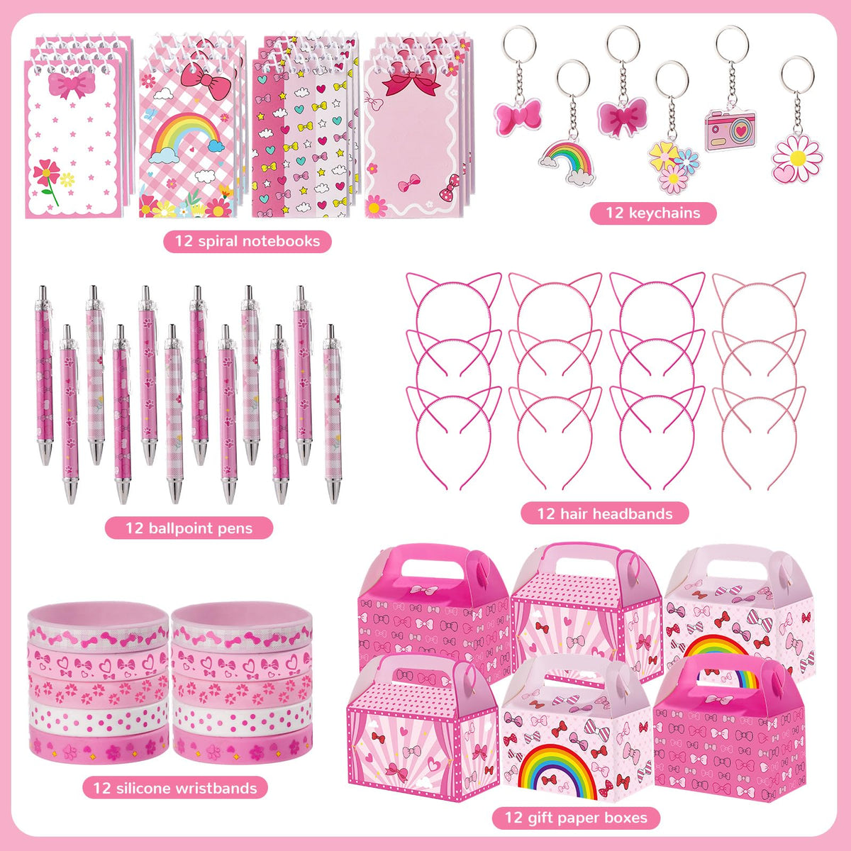 72 Pcs Girl Party Favors Goodie Bag Stuffers Party Supplies - Vanblue Official Imagery - 4