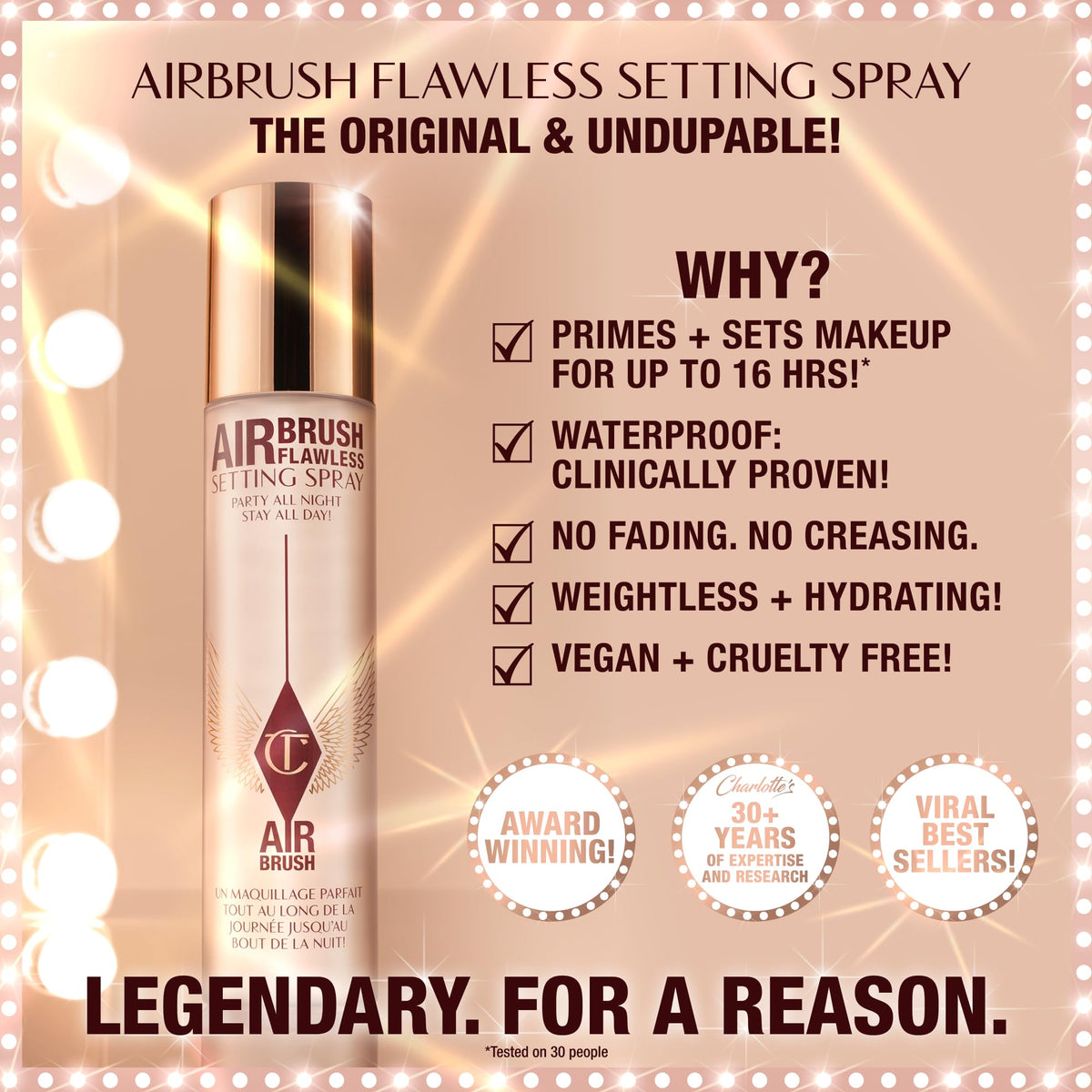 Charlotte Tilbury Airbrush Flawless Setting Spray - Premium Selection Official Imagery - 3