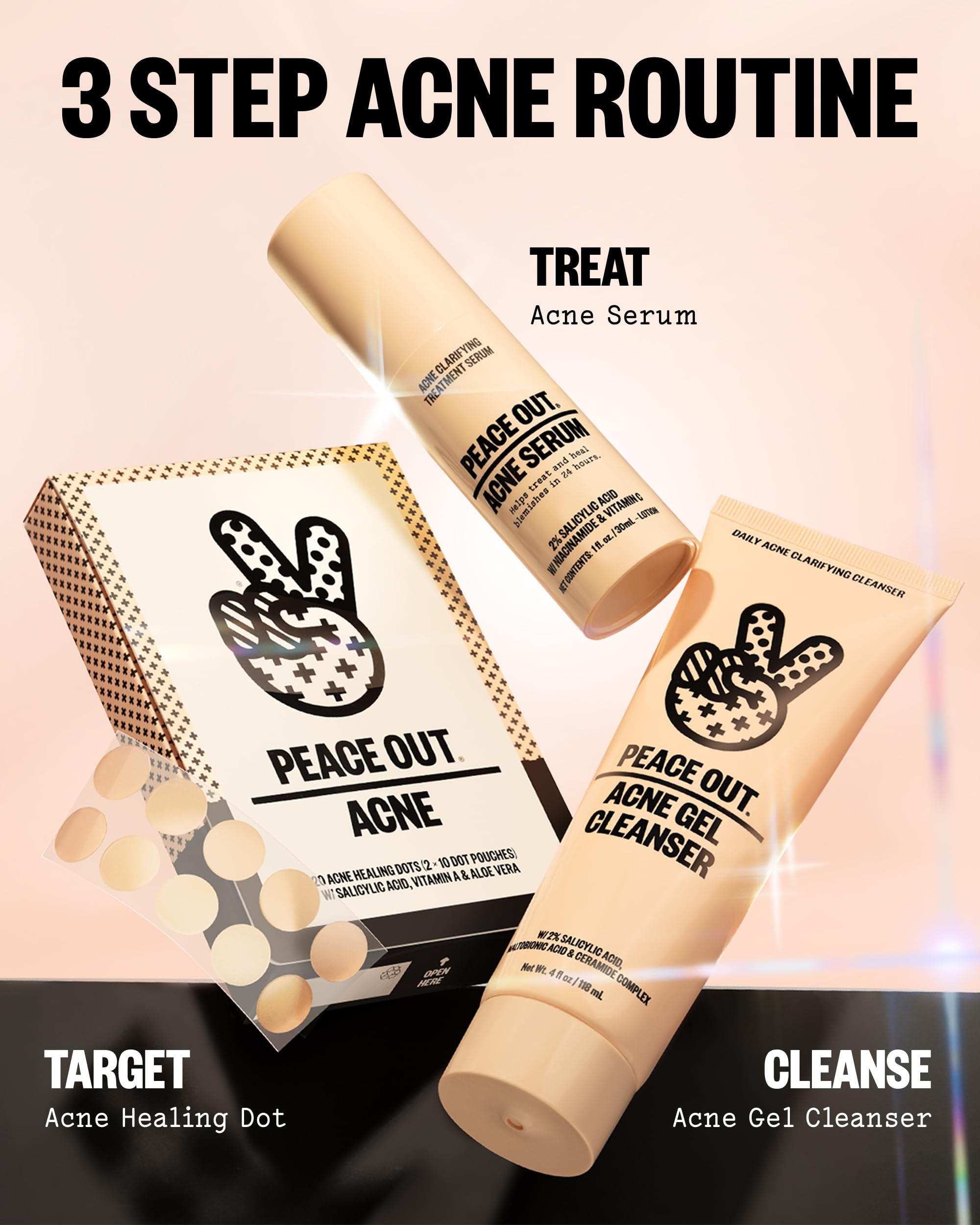 PEACE OUT Acne Face Serum with 2% Salicylic Acid - PEACE OUT Official Product View 8