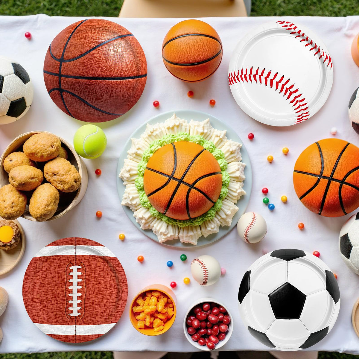 Sports Themed Birthday Party Kit for 24 - Gatherfun Official Imagery - 7