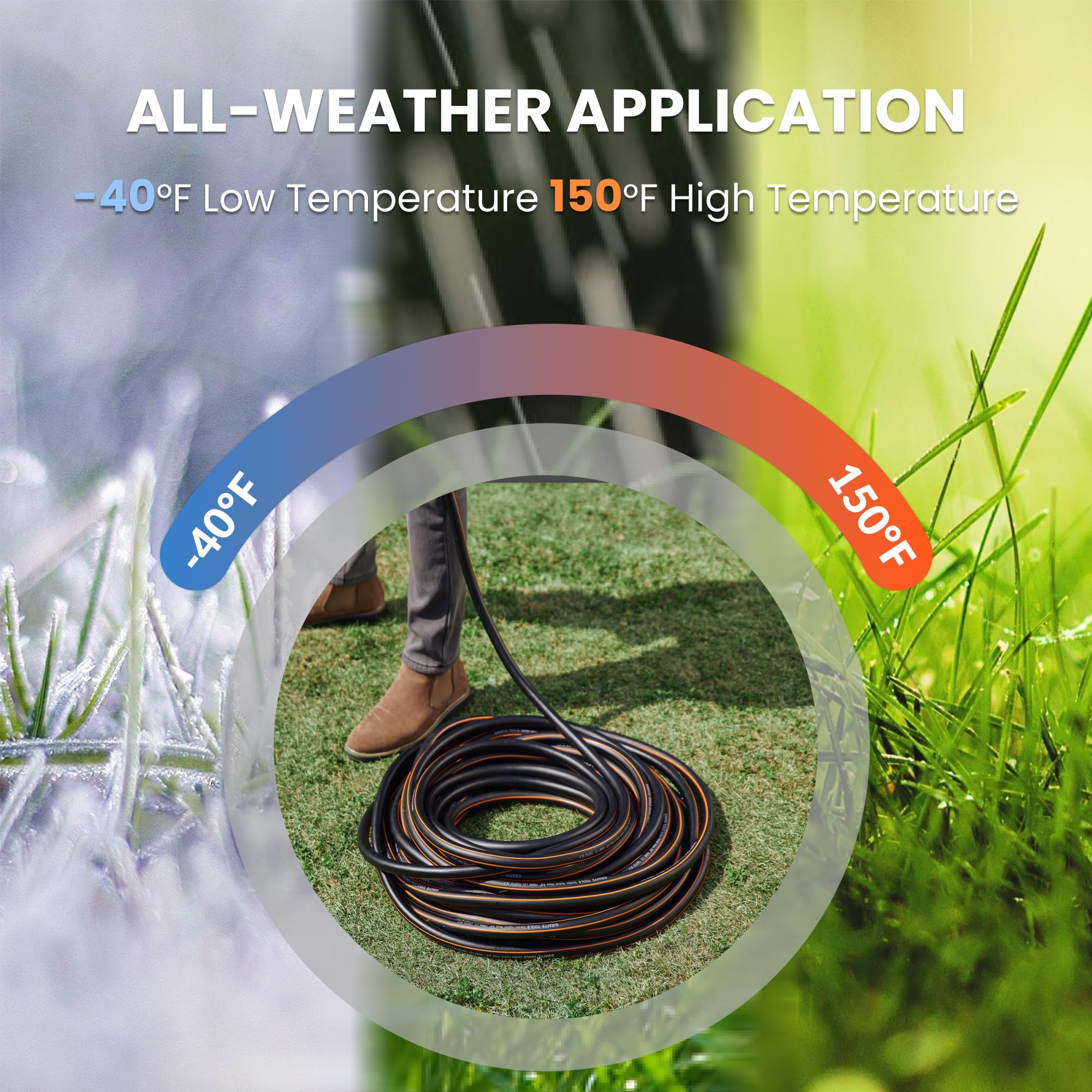 Giraffe Tools Garden Hose 100ft x 5/8" - Giraffe Tools Official Product View 5