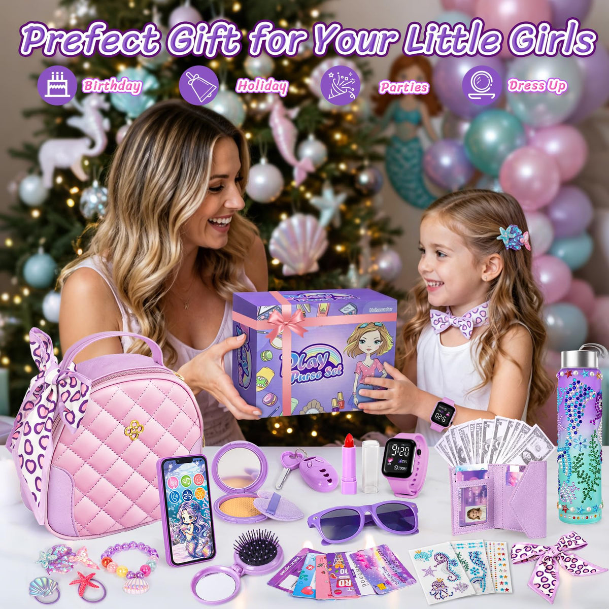 Hohosunlar Play Purse for Little Girls 3 12 with Pretend - Hohosunlar Official Imagery - 7