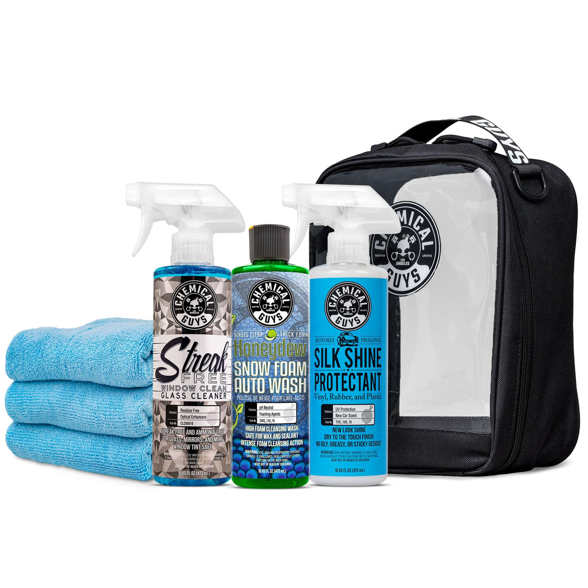 Chemical Guys Exterior Wash Shine Kit Soap Glass Tire - Chemical Guys Official Imagery - 1