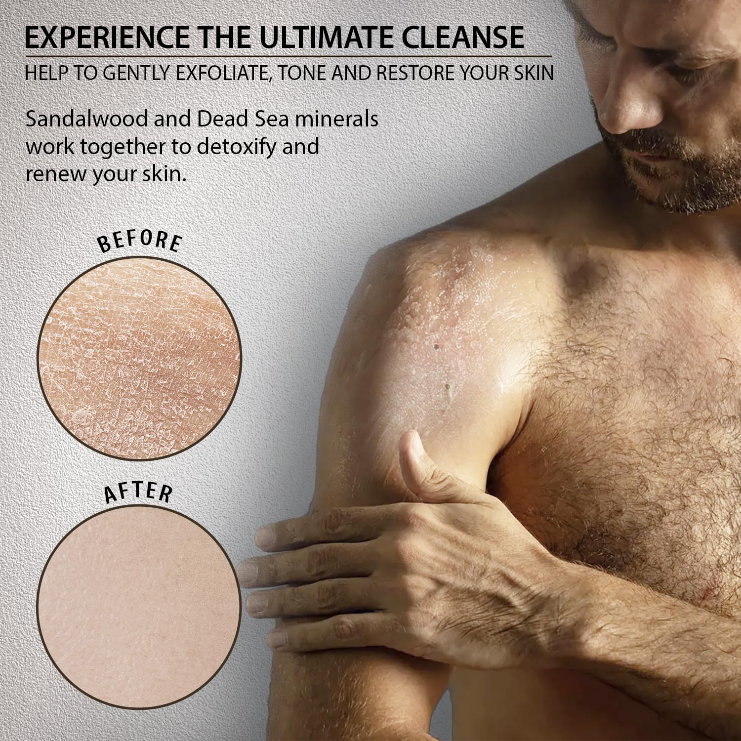 Salt Body Scrub Sandalwood – Moisturizes, Exfoliates & Nourishes Skin – - Dead Sea Collection Official Product View 5