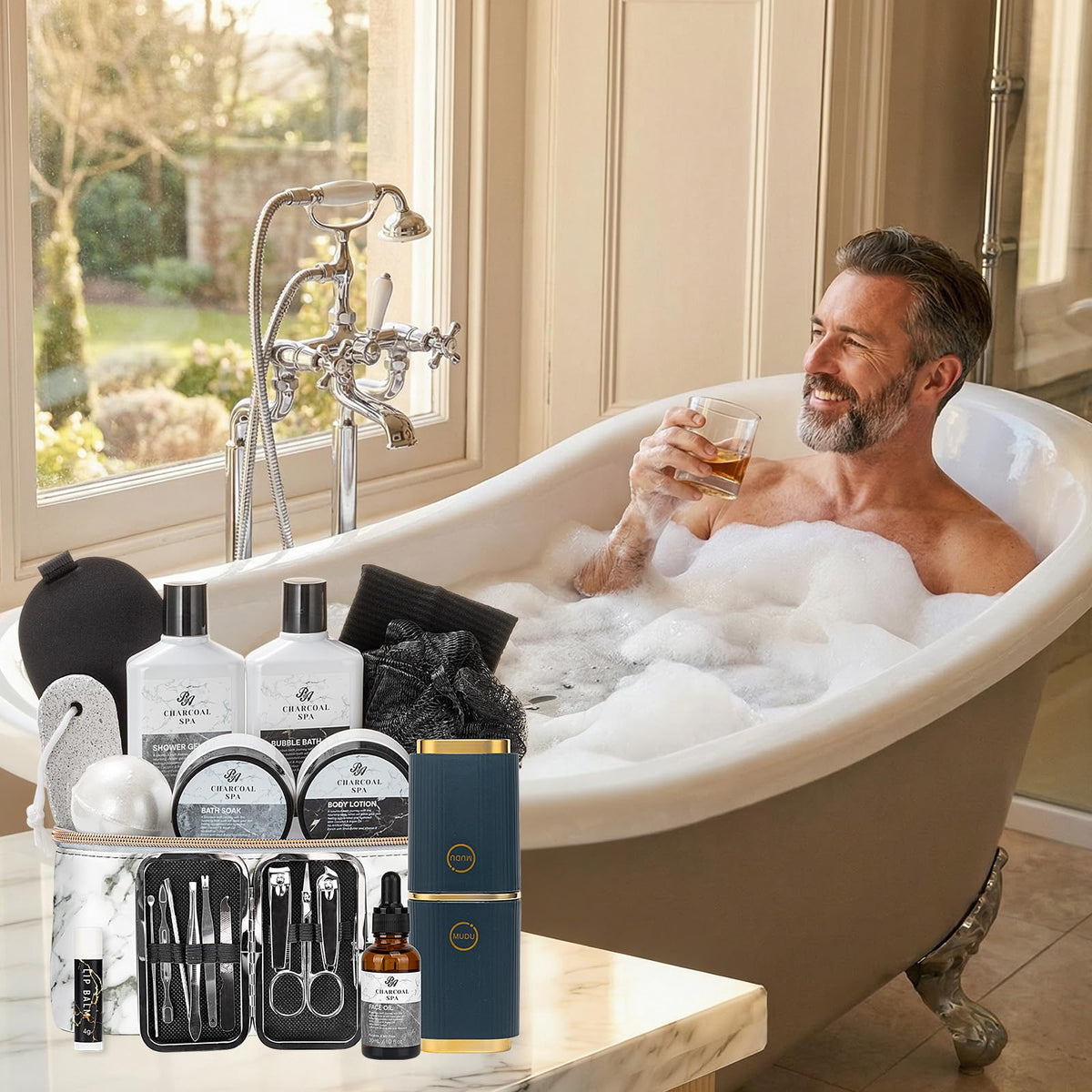 Gifts for Men 23pcs Fathers Day Gifts for Dad Spa Gift - RA ROSA ACCA Official Imagery - 4