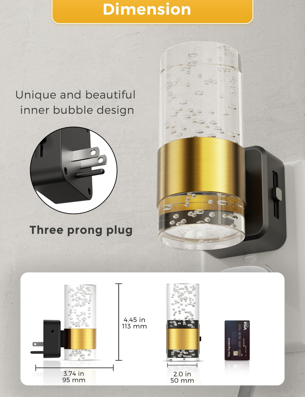L LOHAS LED Night Light Dimmable Night Lights Plug into Wall - L LOHAS LED Official Imagery - 6