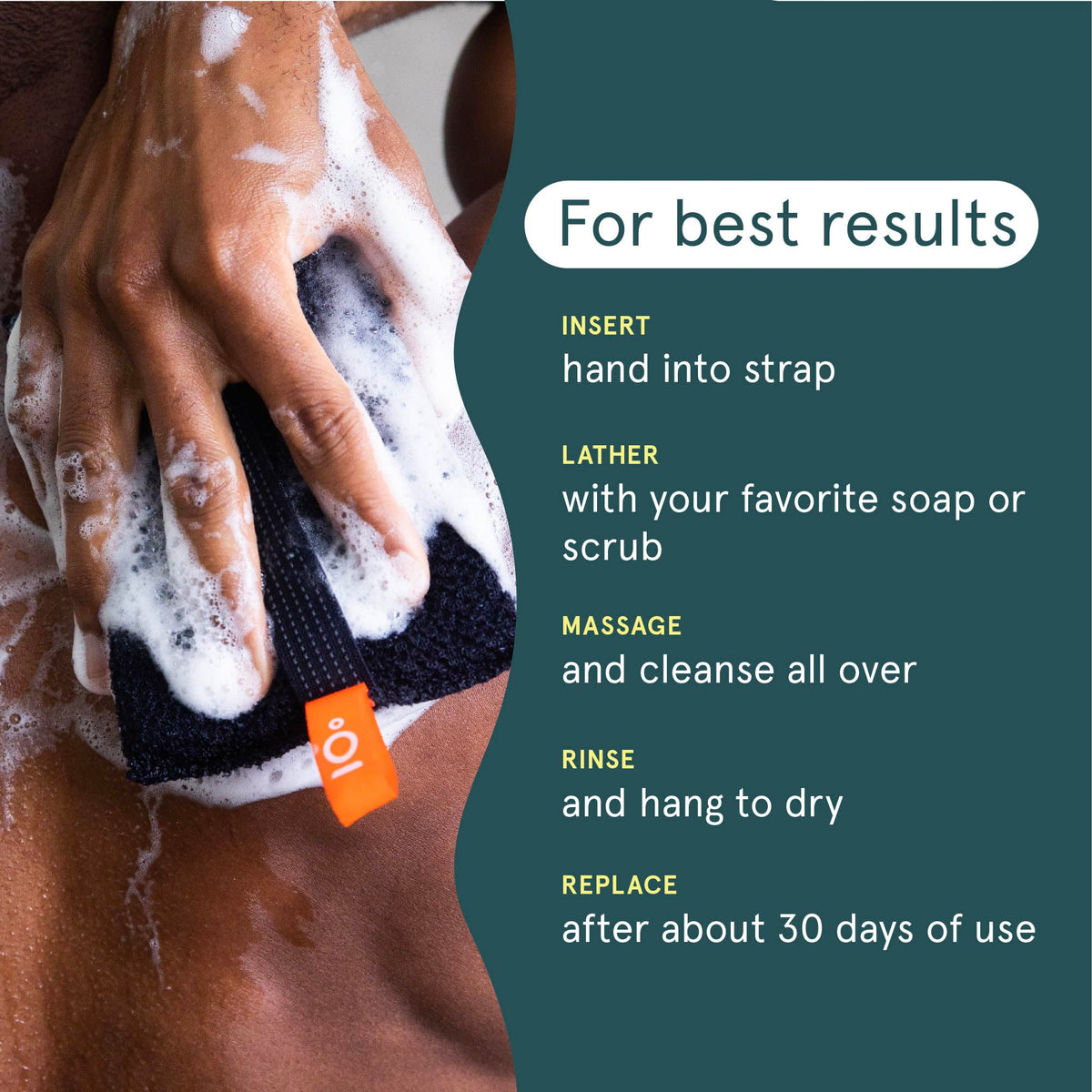 Cleanlogic Sport Exfoliating Body Scrubber - Cleanlogic Official Imagery - 4