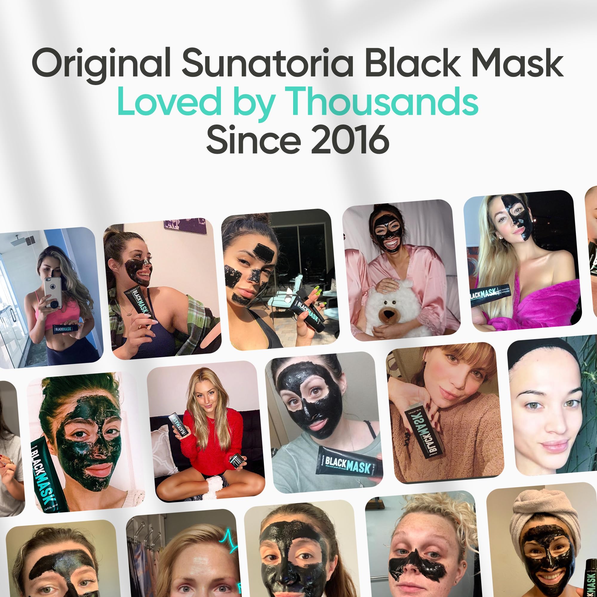 SUNATORIA Charcoal Black Peel Off Face Mask, Blackhead Pore - SUNATORIA