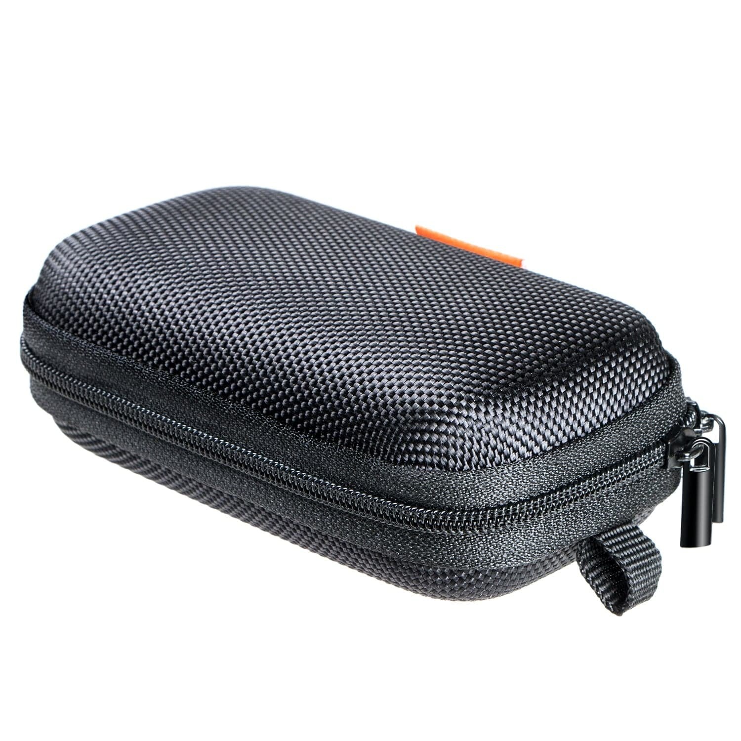 GLCON Small Hard EVA Case, Portable Earbud Zipper Pouch with Mesh Pocket,Black - GLCON Official Product View 1