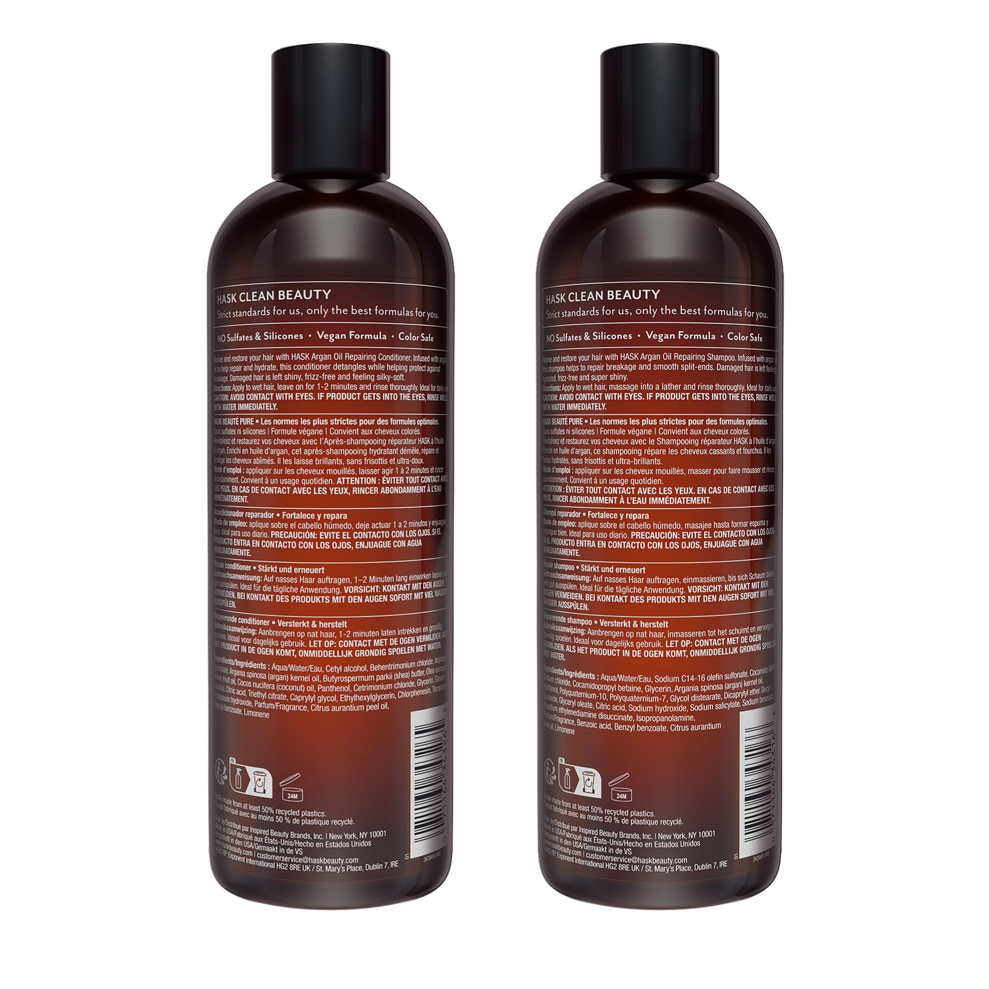 HASK Argan Oil Repairing Shampoo + Conditioner Set - Color Safe & Sulfate Free - HASK Official Product View 9