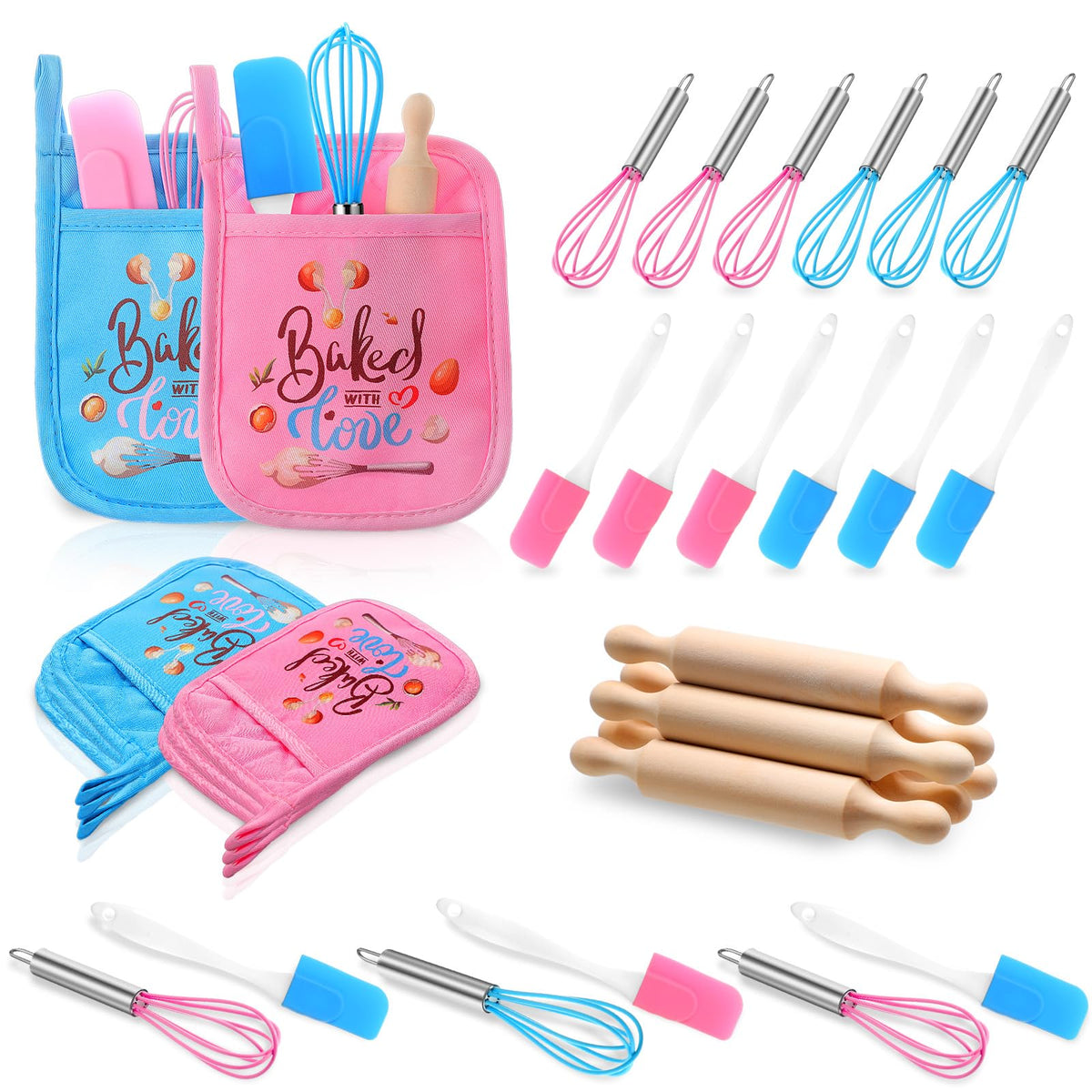 RoundFunny 24 Pcs Cooking Party Favor for Kid Mini Baking - RoundFunny Official Imagery - 1