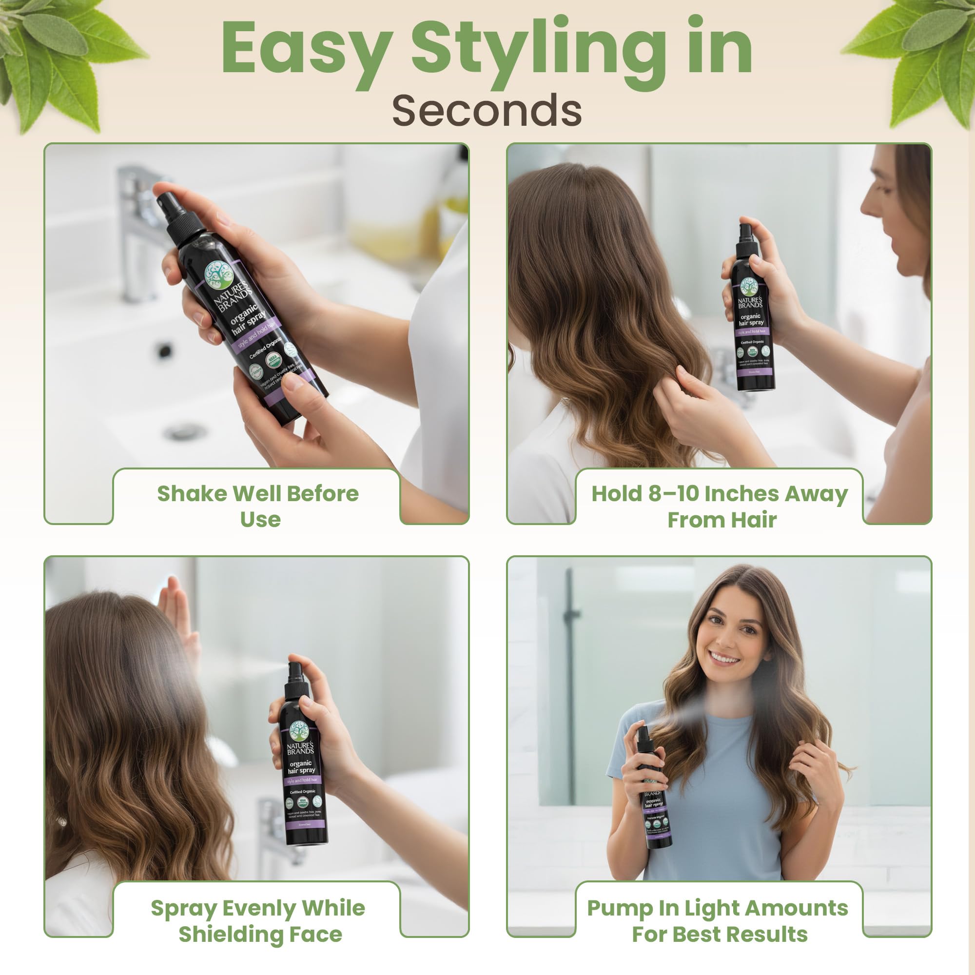 Nature s Brands Organic Hair Spray - Nature's Brands Official Imagery - 8