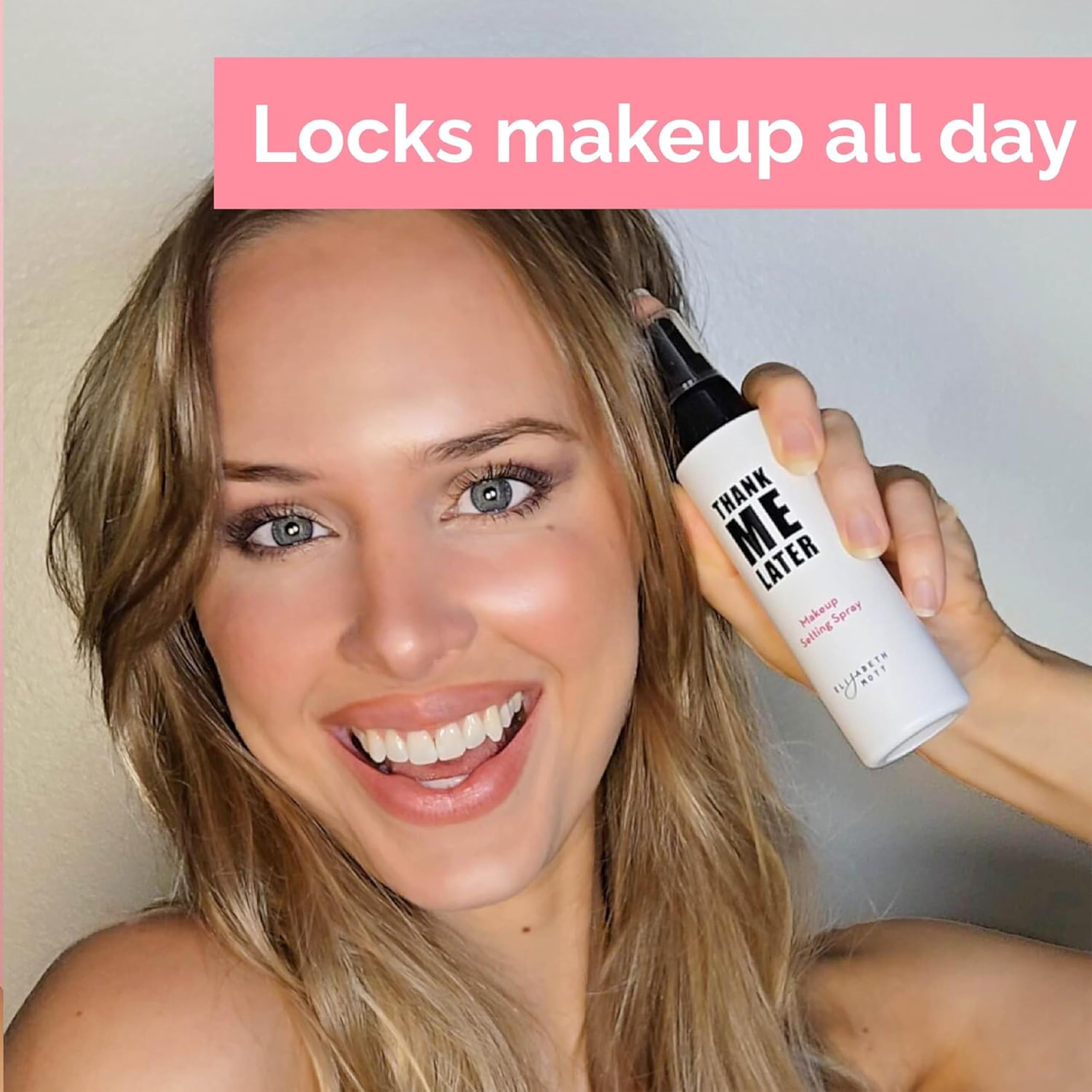Elizabeth Mott Thank Me Later 3-in-1 Dewy Makeup Setting Spray, - Elizabeth Mott