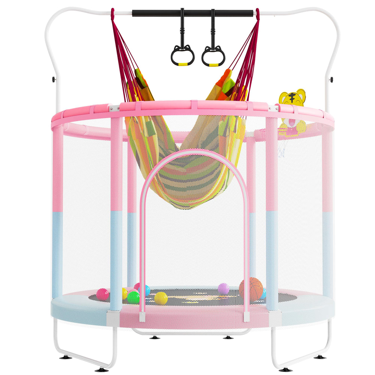 VGMiu 60 Trampoline for Kids Toddler Trampoline Indoor with - VGMiu Official Imagery - 8