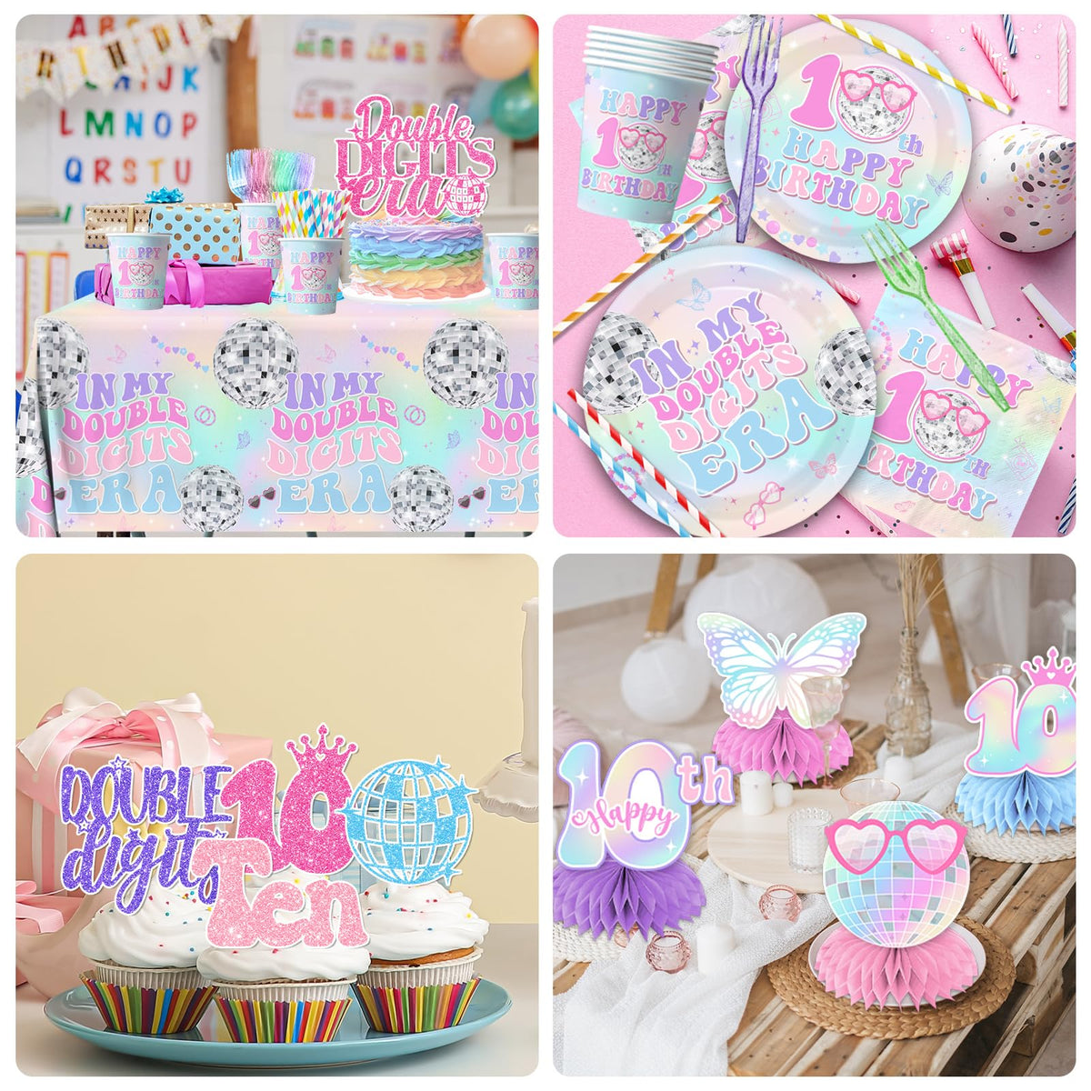 10th Birthday Decorations for Girl 198pcs In My Double - Gexlaju Official Imagery - 6