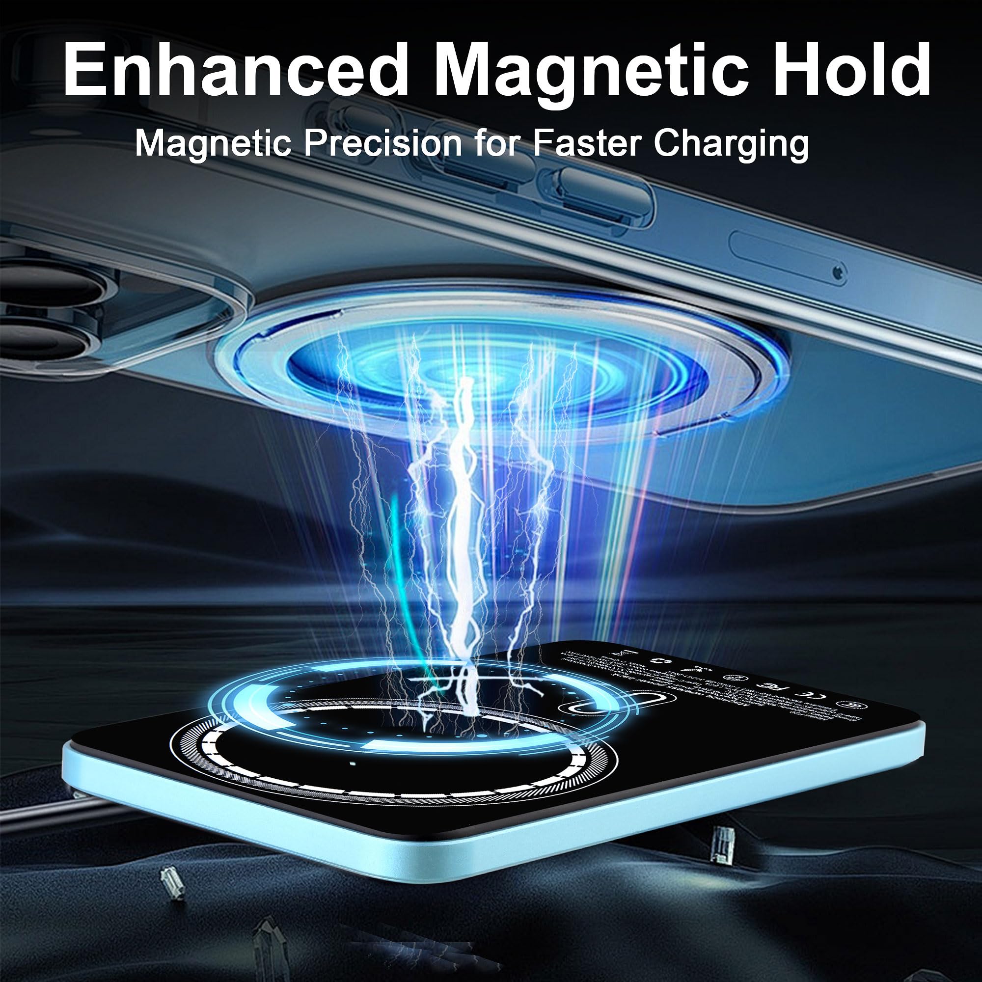 VONUV Magnetic Portable Charger 5000mAh, 15W Ultra Slim Wireless - VONUV Official Product View 3