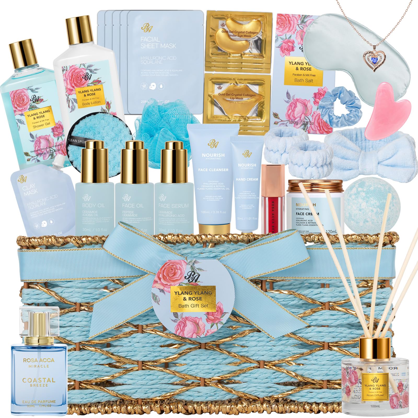 35 Pcs Gifts for Women, Lavender Bath &amp; Body Gift - RA ROSA ACCA
