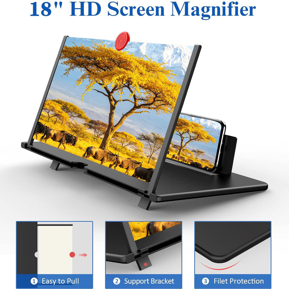 18 Screen Magnifier 3D HD Mobile Phone Magnifier Projector - Fanlory Official Imagery - 3