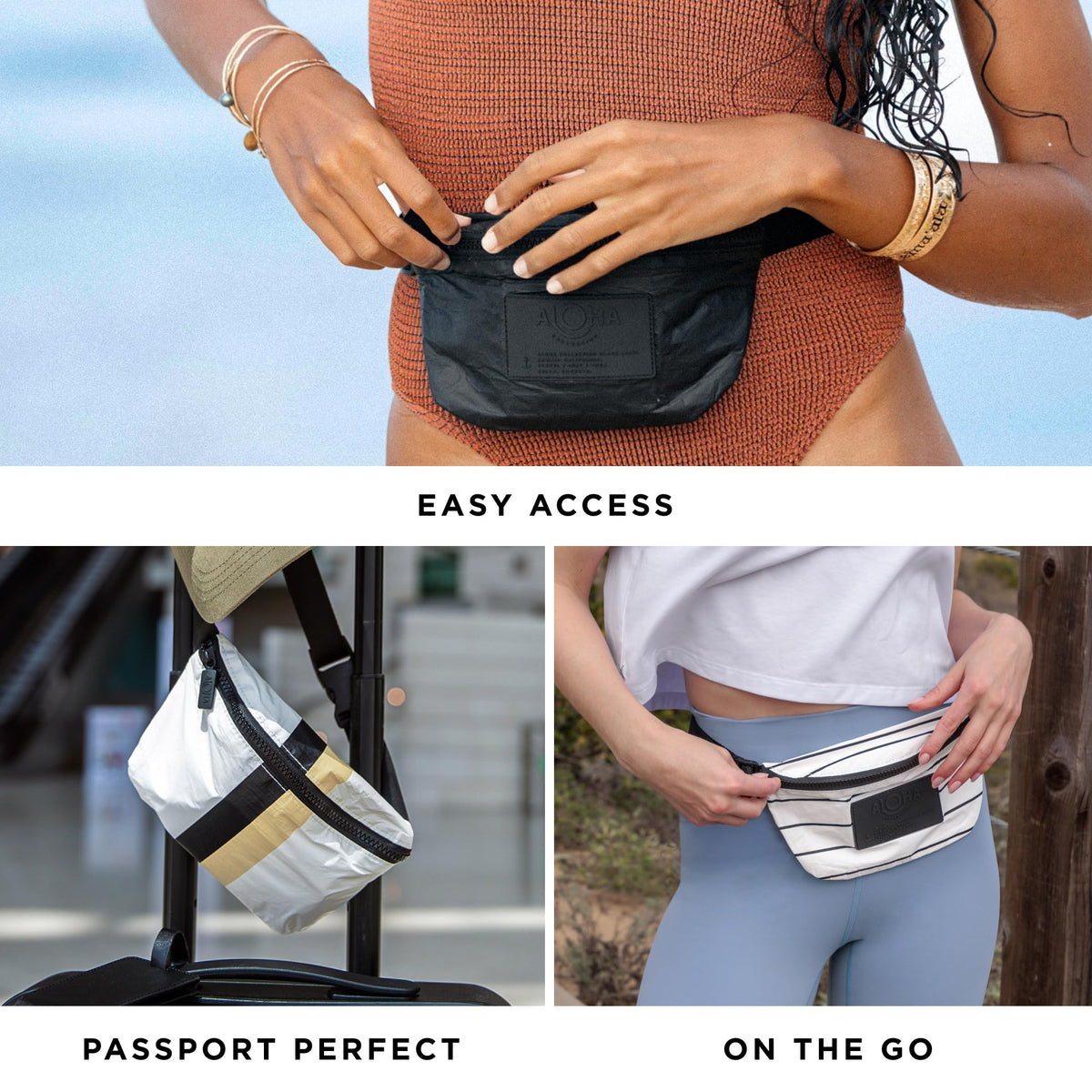 ALOHA Collection Mini Hip Pack Lightweight Splash Proof - ALOHA Collection Official Imagery - 6