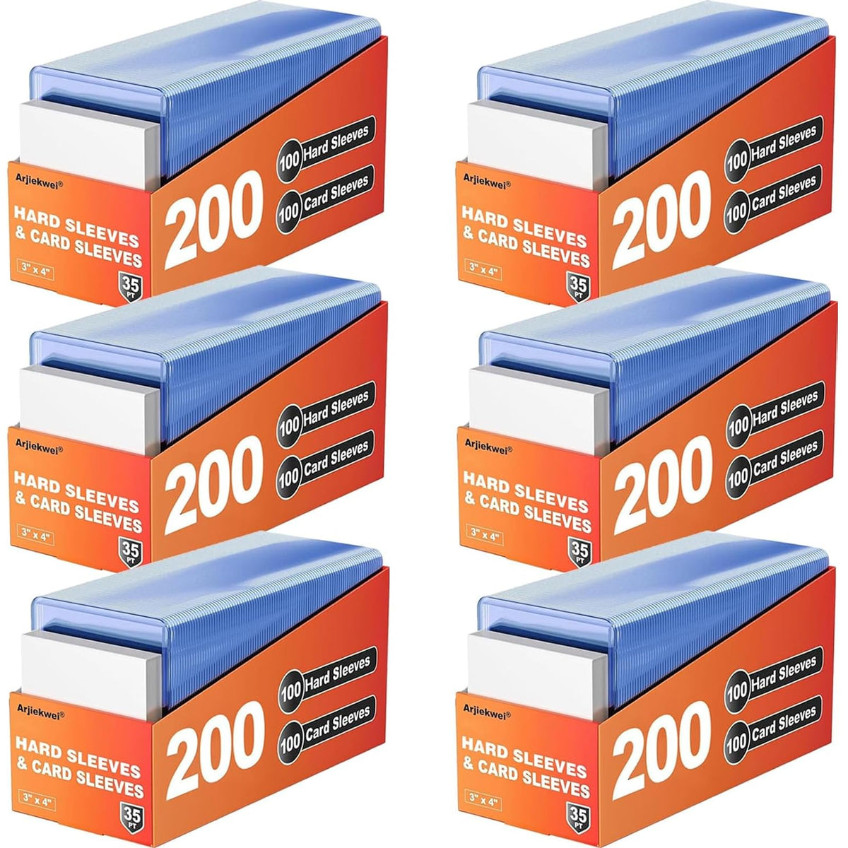 200 Card Sleeves Hard Plastic Arjiekwei 3 X 4 Trading Card - Arjiekwei Official Imagery - 7