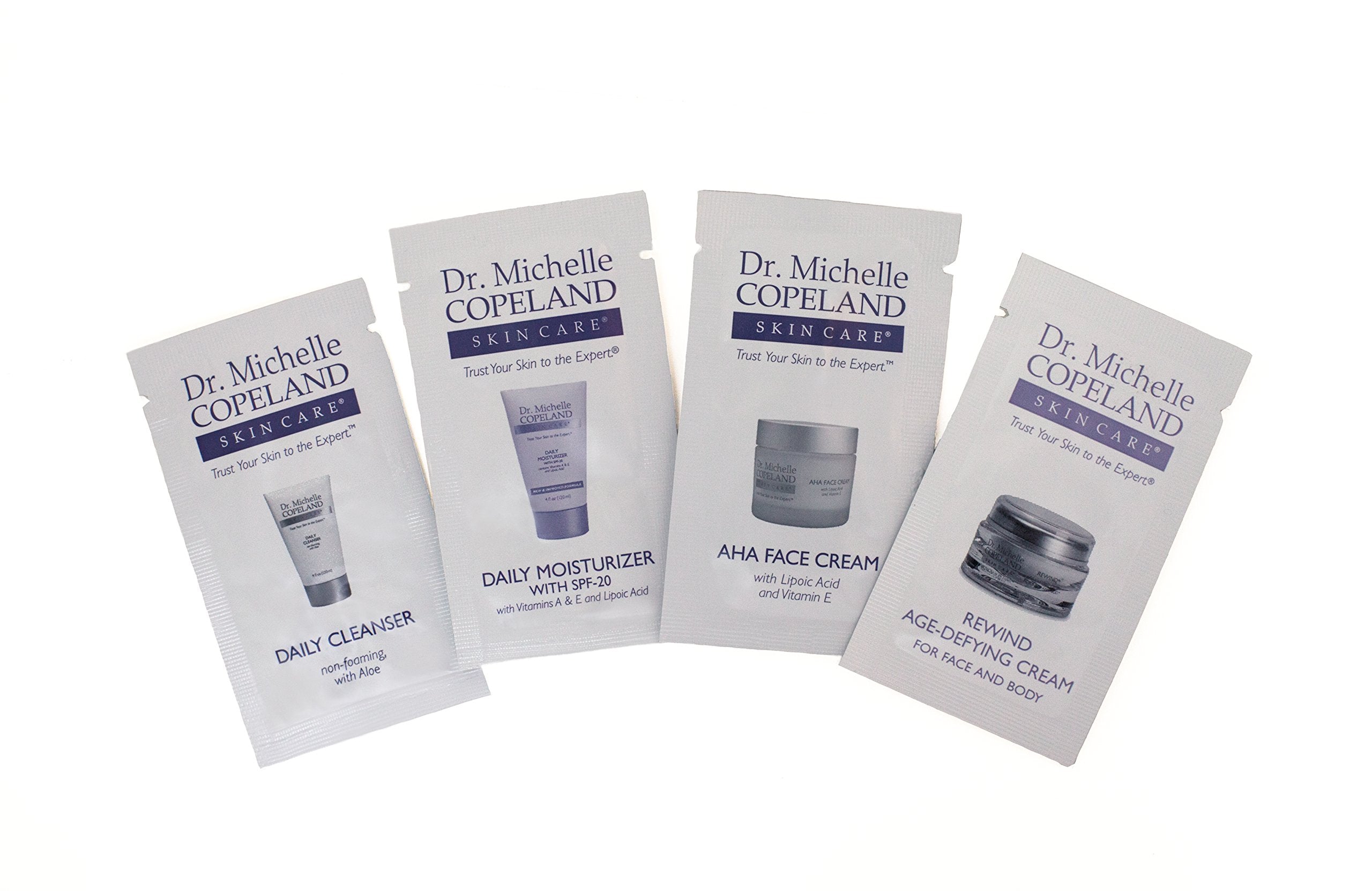 Dr. Copeland Skin Care Product Samples - 30 Sample Packettes of - Product Imagery