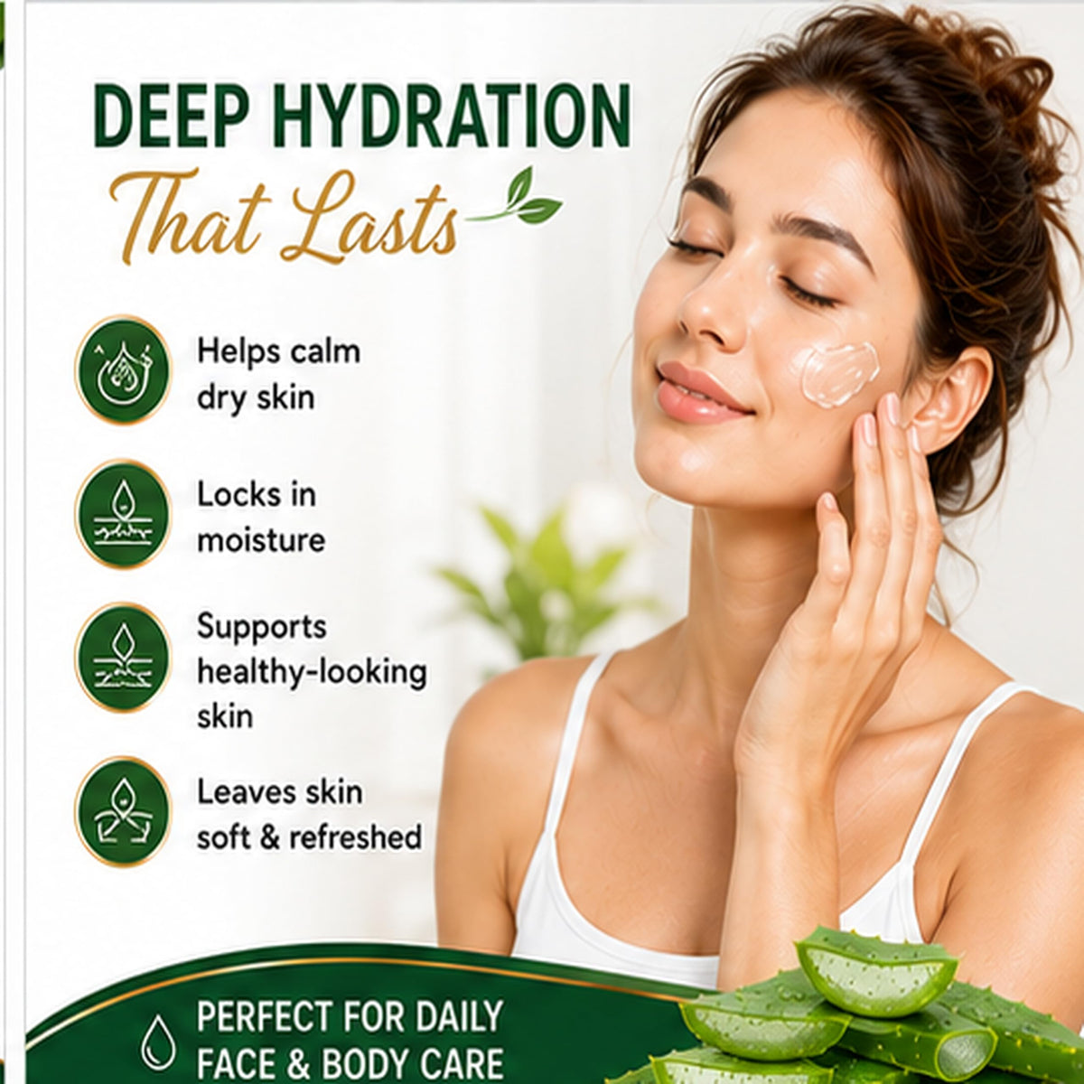 Allurials Aloe Vera Gel 99 75 Pure Organic Made in USA After - Allurials Official Imagery - 4