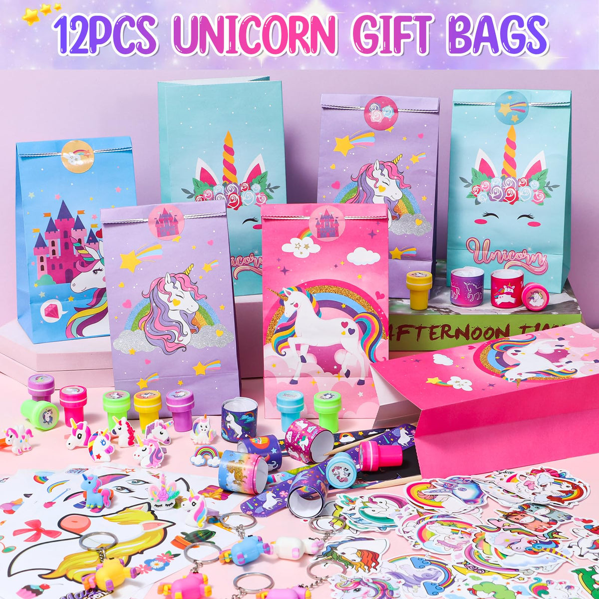 184Pcs Unicorn Party Favors Unicorn Birthday Party Supplies - Winrayk Official Imagery - 3