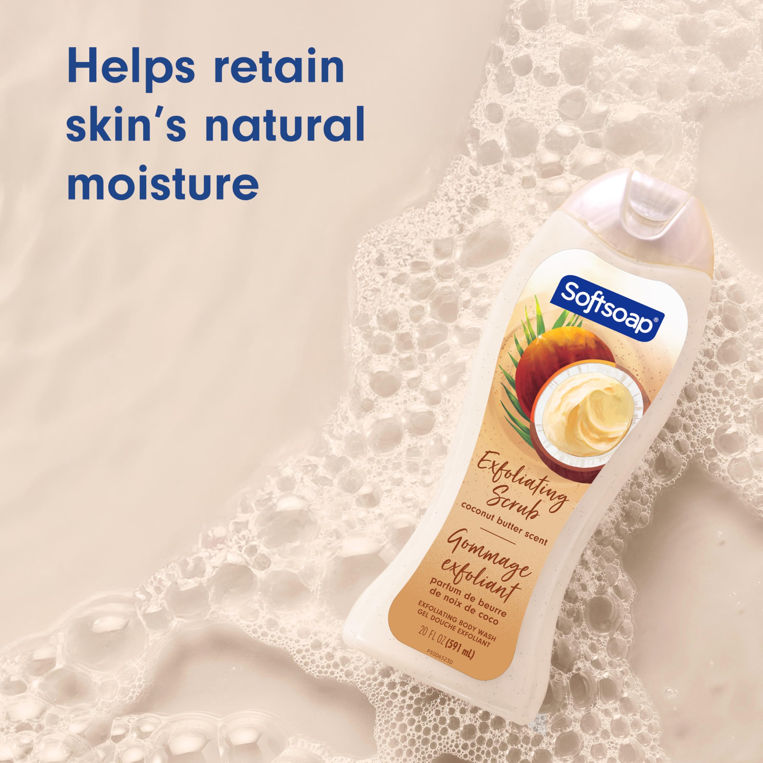 Softsoap Body Wash, Coconut Butter Scrub , Exfoliating Body Wash, 20 Ounce - Softsoap Official Product View 6