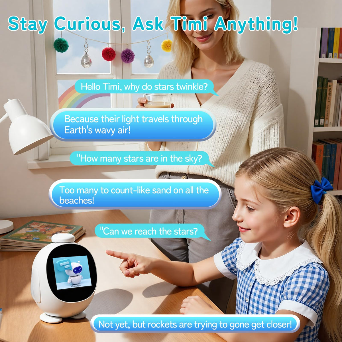 Smart Alarm Clock for Kids with AI Voice Time Management - JAHUYU Official Imagery - 8