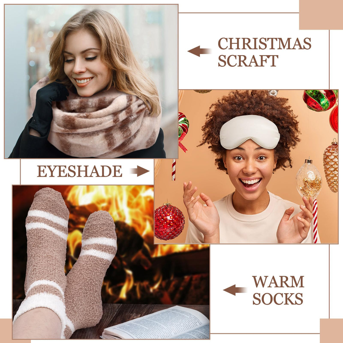 8 Pcs Christmas Women Gifts Coworkers Christmas Basket Gift - Breling Official Imagery - 5