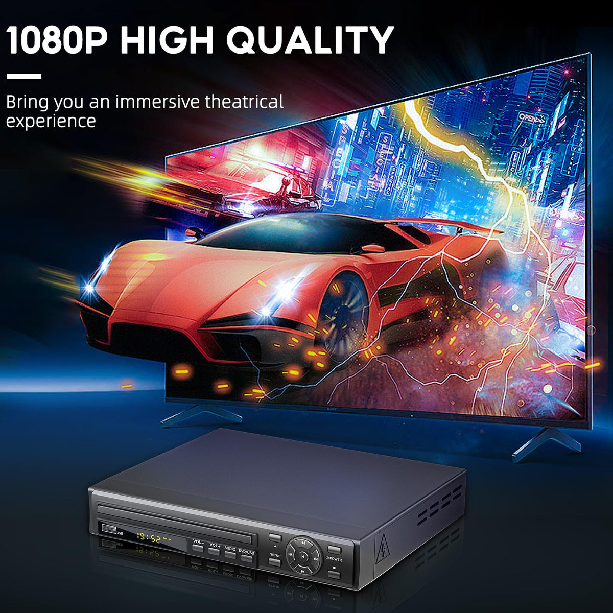 DVD Player 1080P All Region Free DVD Players for TV with - Arafuna Official Imagery - 7