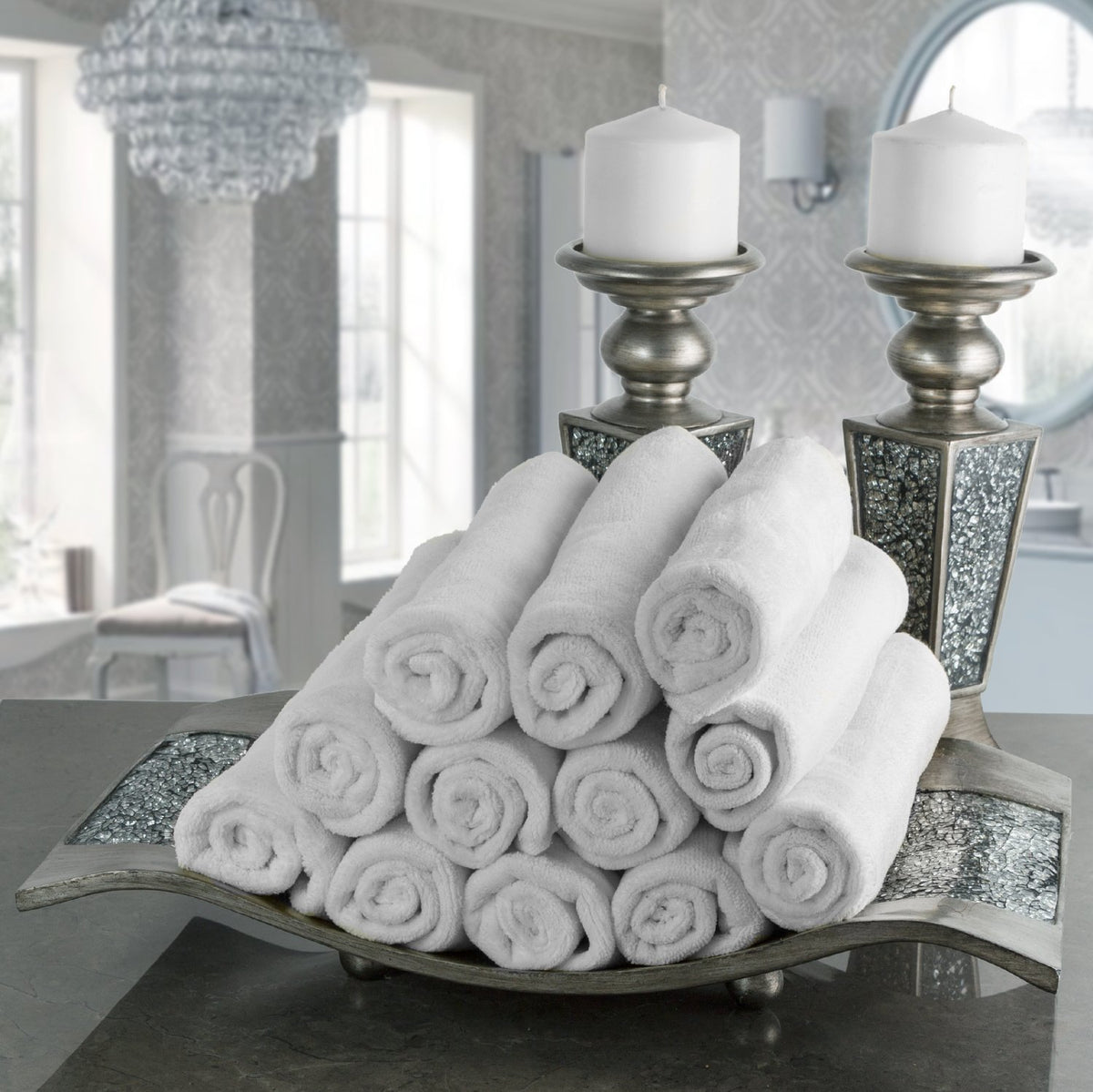 Creative Scents Schonwerk Silver Centerpiece for Dining Room - Creative Scents Official Imagery - 6