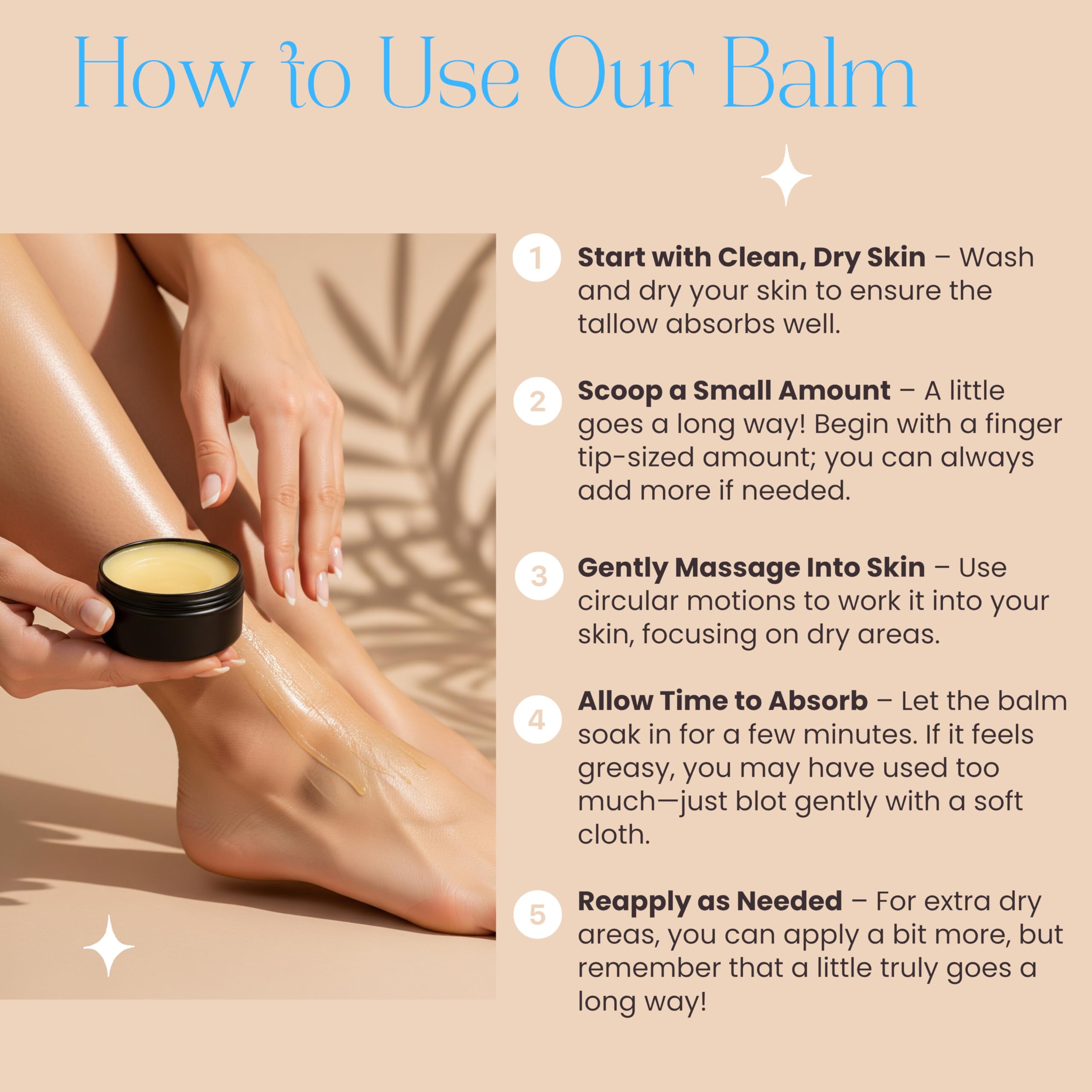 Beauty Glow Organic Helichrysum Balm - 2 oz Helichrysum Gymnocephalium, Shea Butter, Beeswax, Jojoba Oil Ultra-Moisturizing, Skin Healing, Full Body Hydration