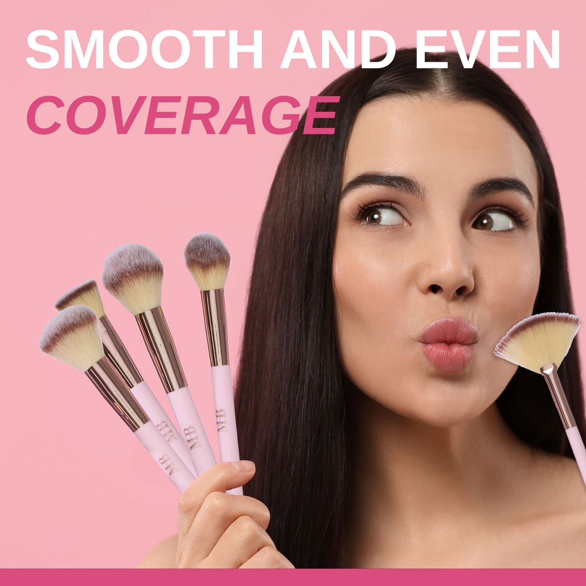 14pc Rose Gold Ultimate Beauty Brush Collection - EXPRESSIONS Official Imagery - 5