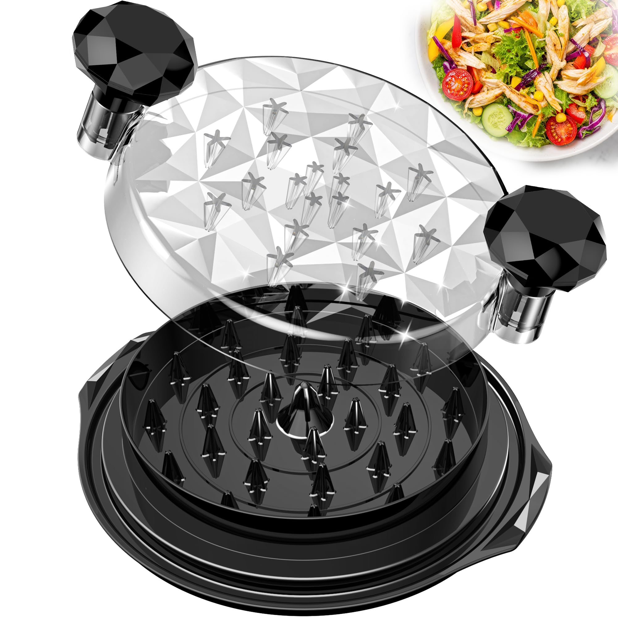 Large Chicken Shredder Tool Twist 10" Food-Grade Meat Shredder - Product Imagery