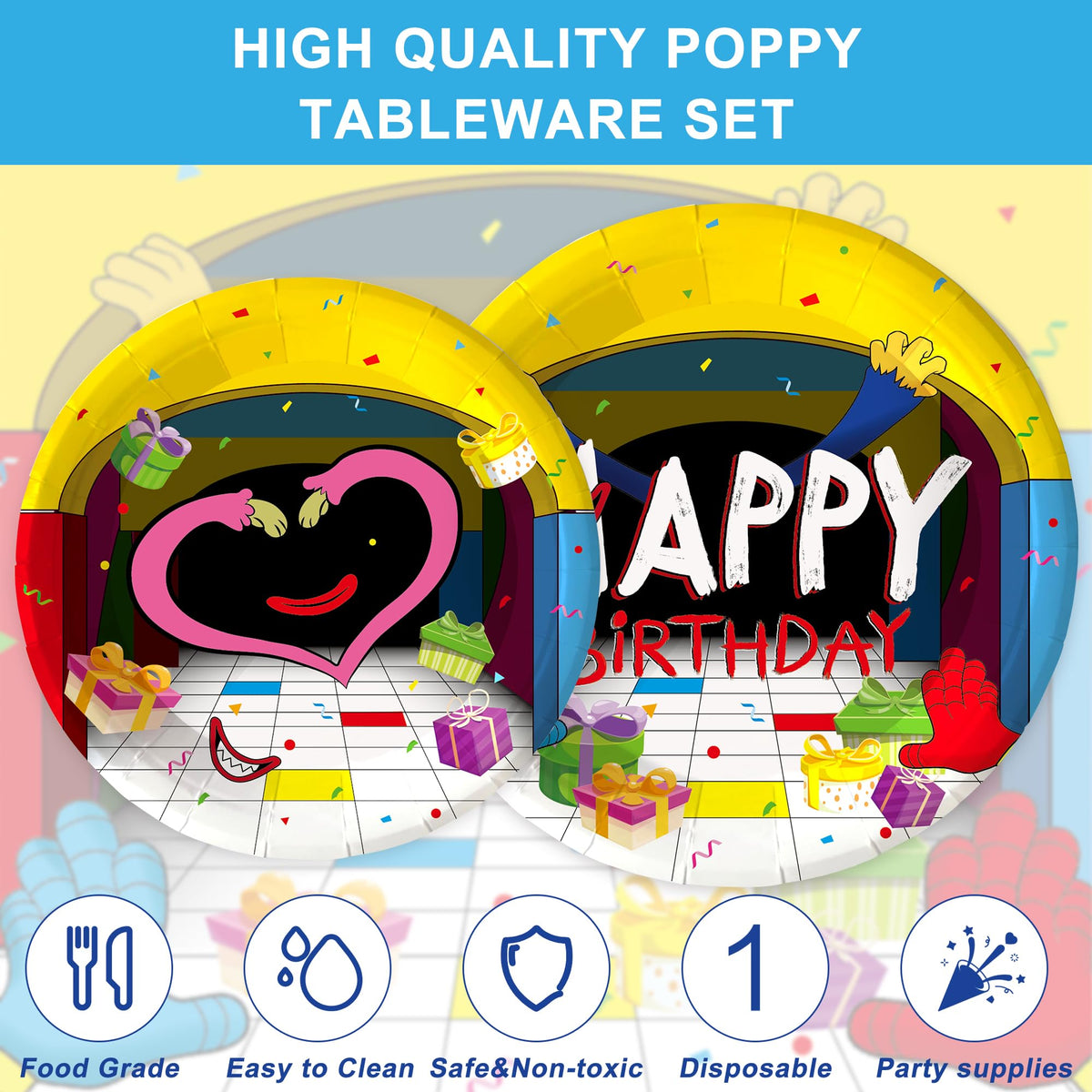 120PCS Video Game Birthday for Boys Kids Colorful Cartoon - NIBBLE NEST Official Imagery - 3