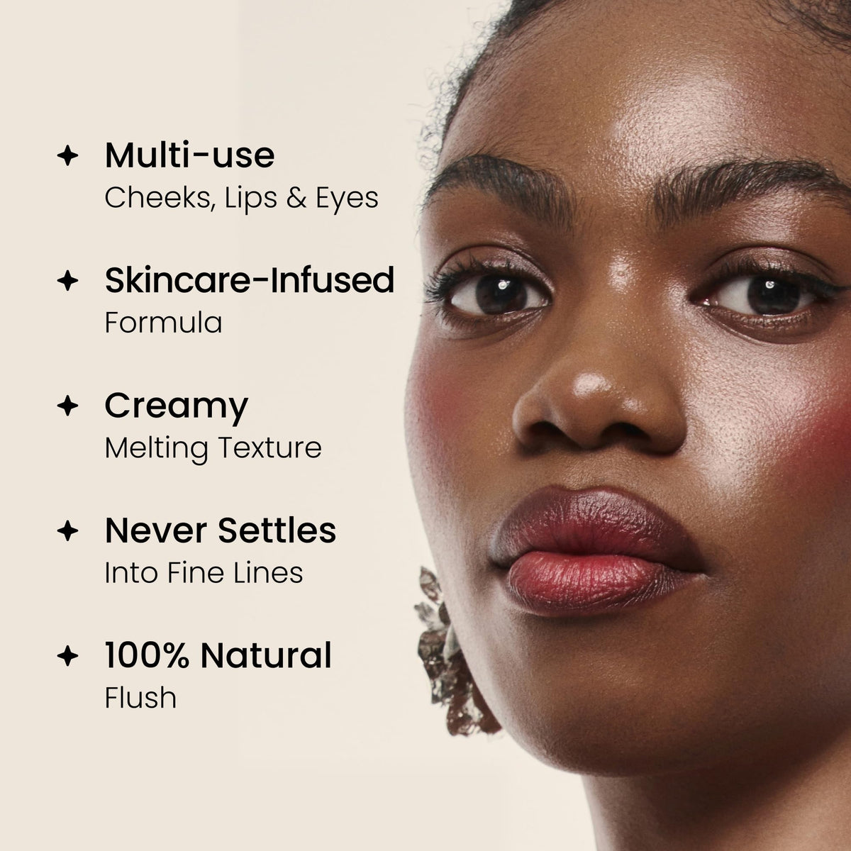 HushGlow Cream Blush Buildable Blush Stick Soft Rose - Hush Glow Official Imagery - 4