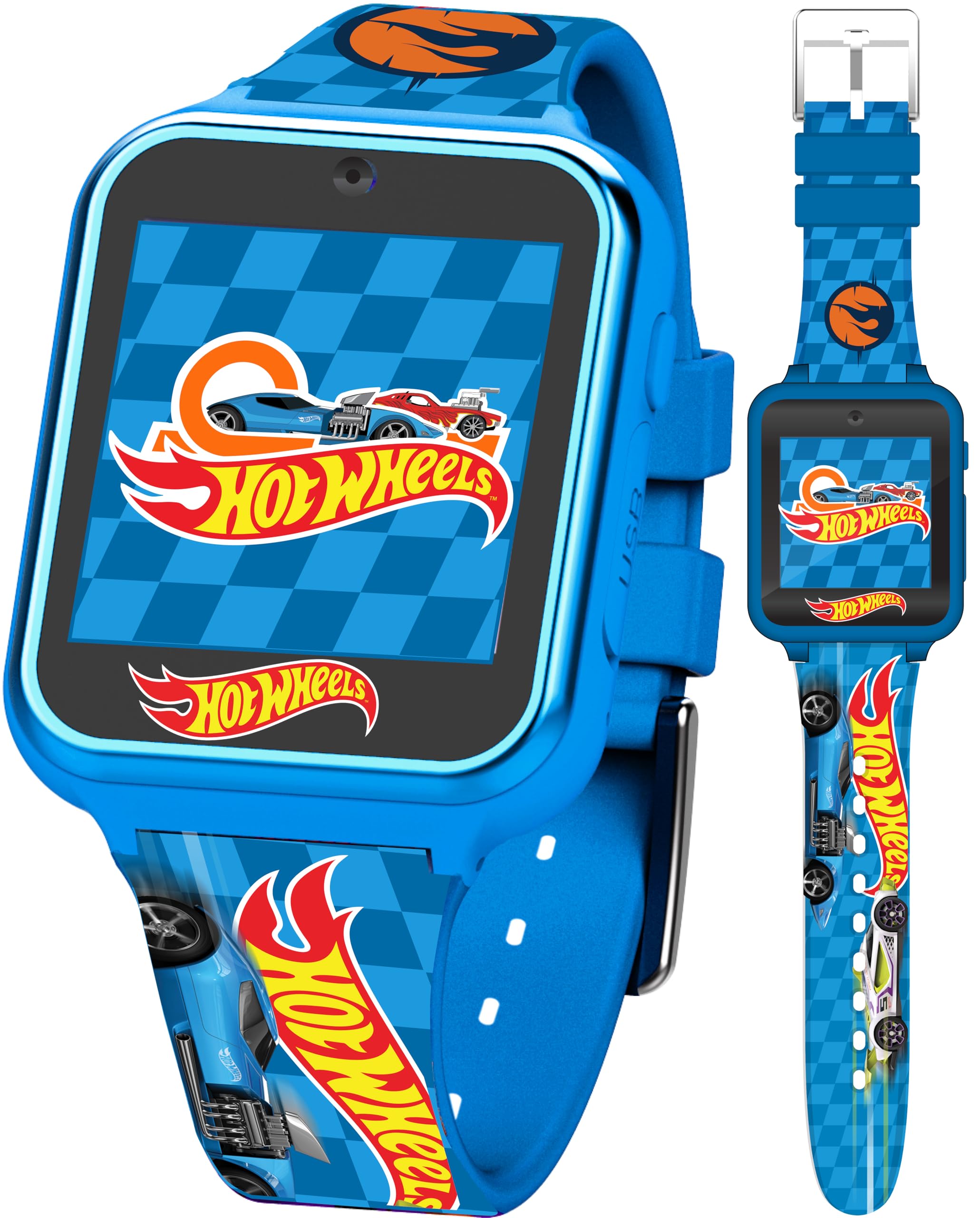 Accutime Hot Wheels Interactive Kids Smartwatch – Touchscreen Watch with Camera, - Accutime Official Product View 1